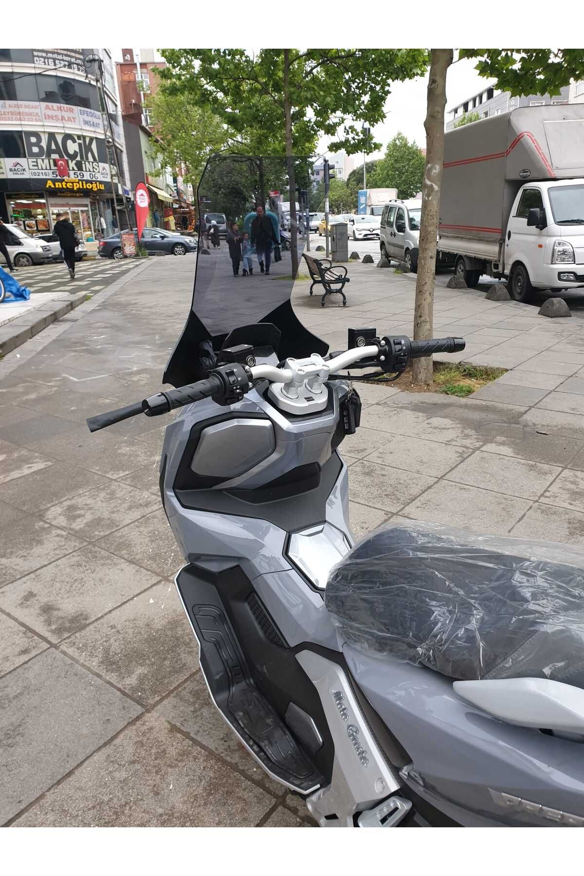 Moto Gusto Dream 150 Siperlik Ön Cam 2023-2025 Model 78cm Füme Renkli 4mm UZUN CAM