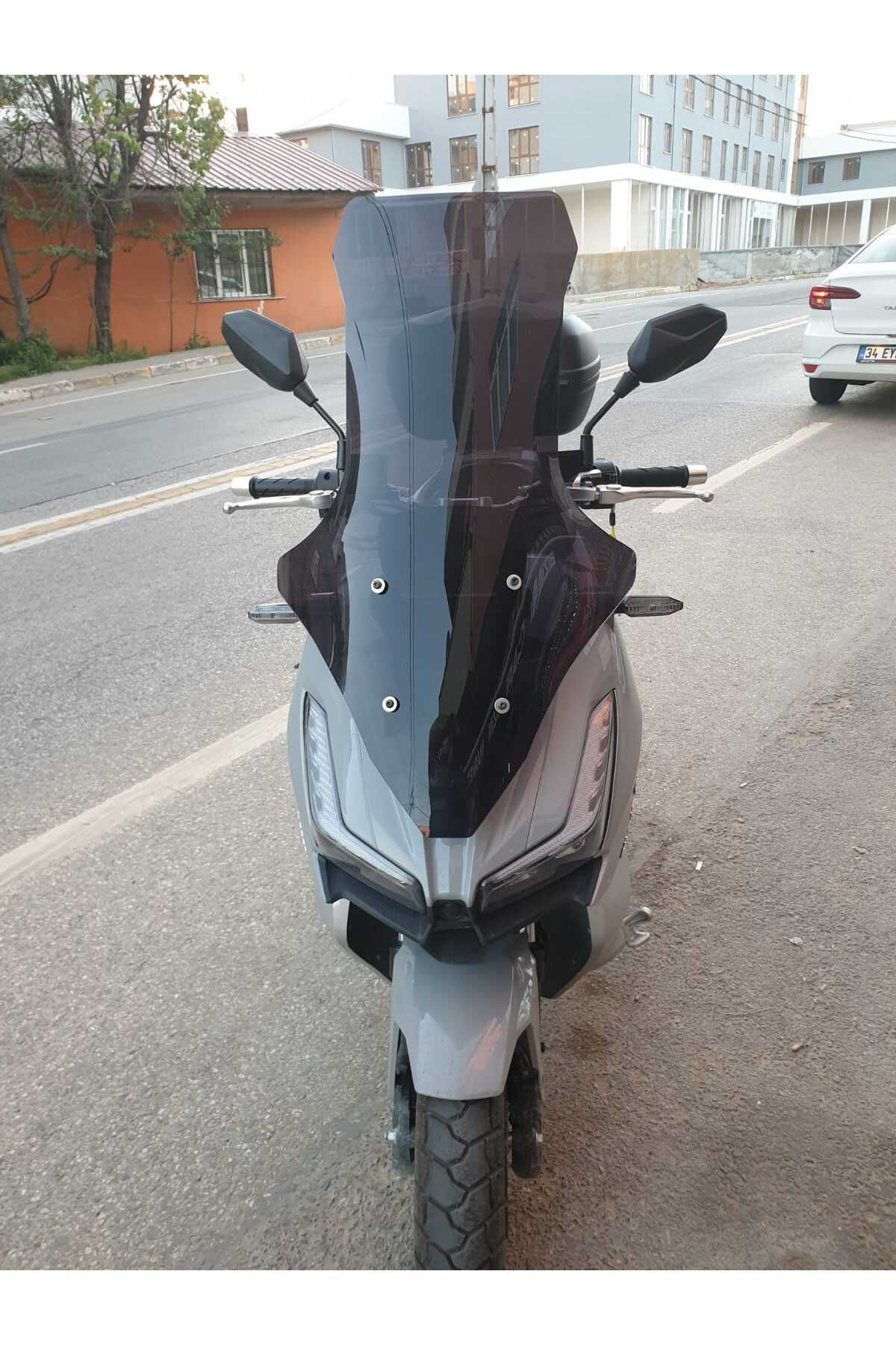 Motolüx Wow 150  Siperlik Ön Cam 2023-2025 Model 78cm Siyah Renkli 4mm UZUN CAM