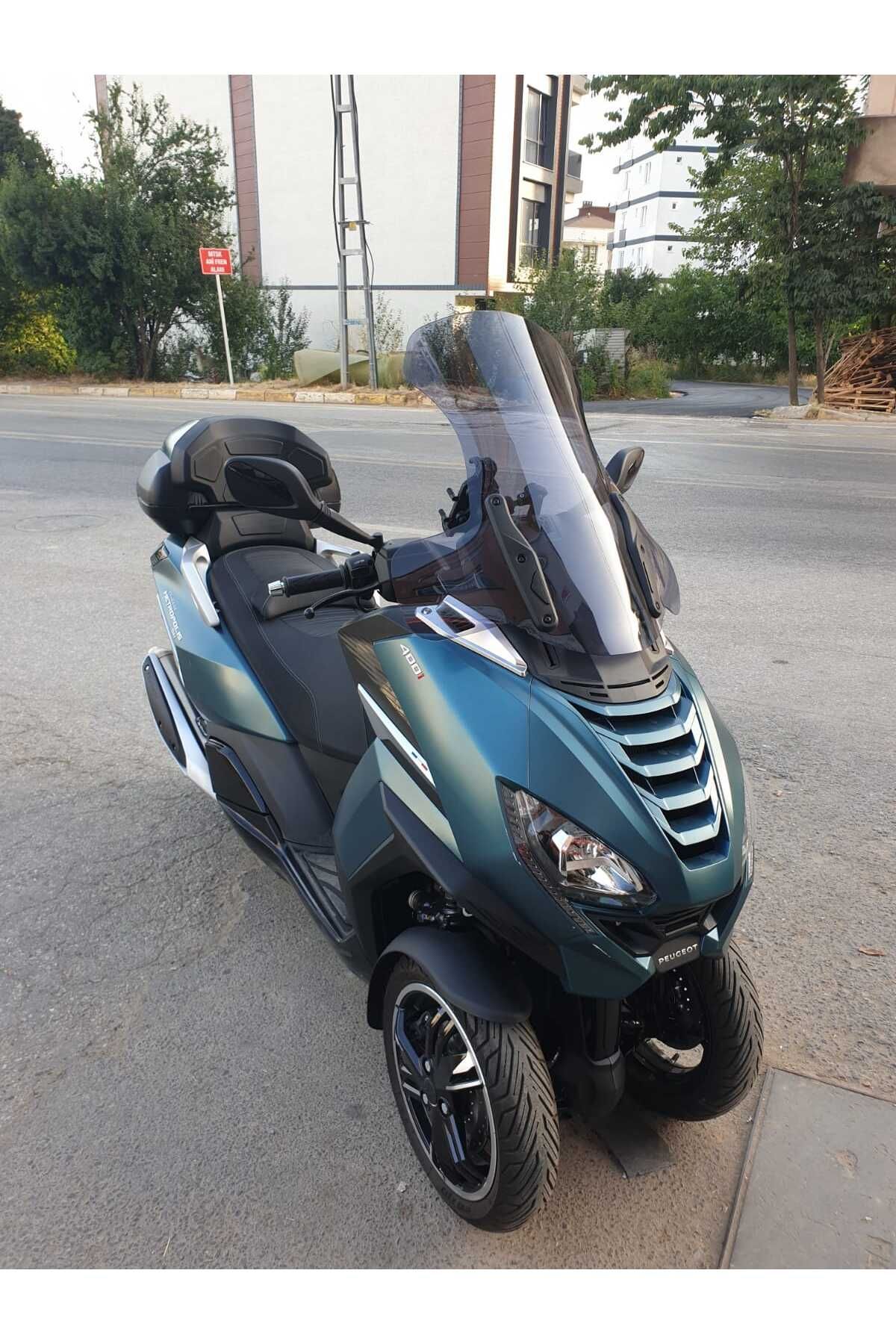 Peugeot Metropolis 400 Siperlik Ön Cam 2021-2025 Model 68cm Füme Renkli 4mm