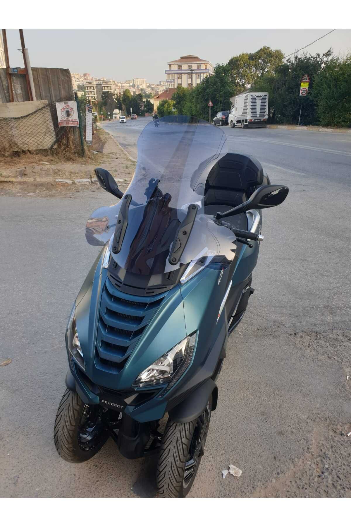 Peugeot Metropolis 400 Siperlik Ön Cam 2021-2025 Model 68cm Füme Renkli 4mm