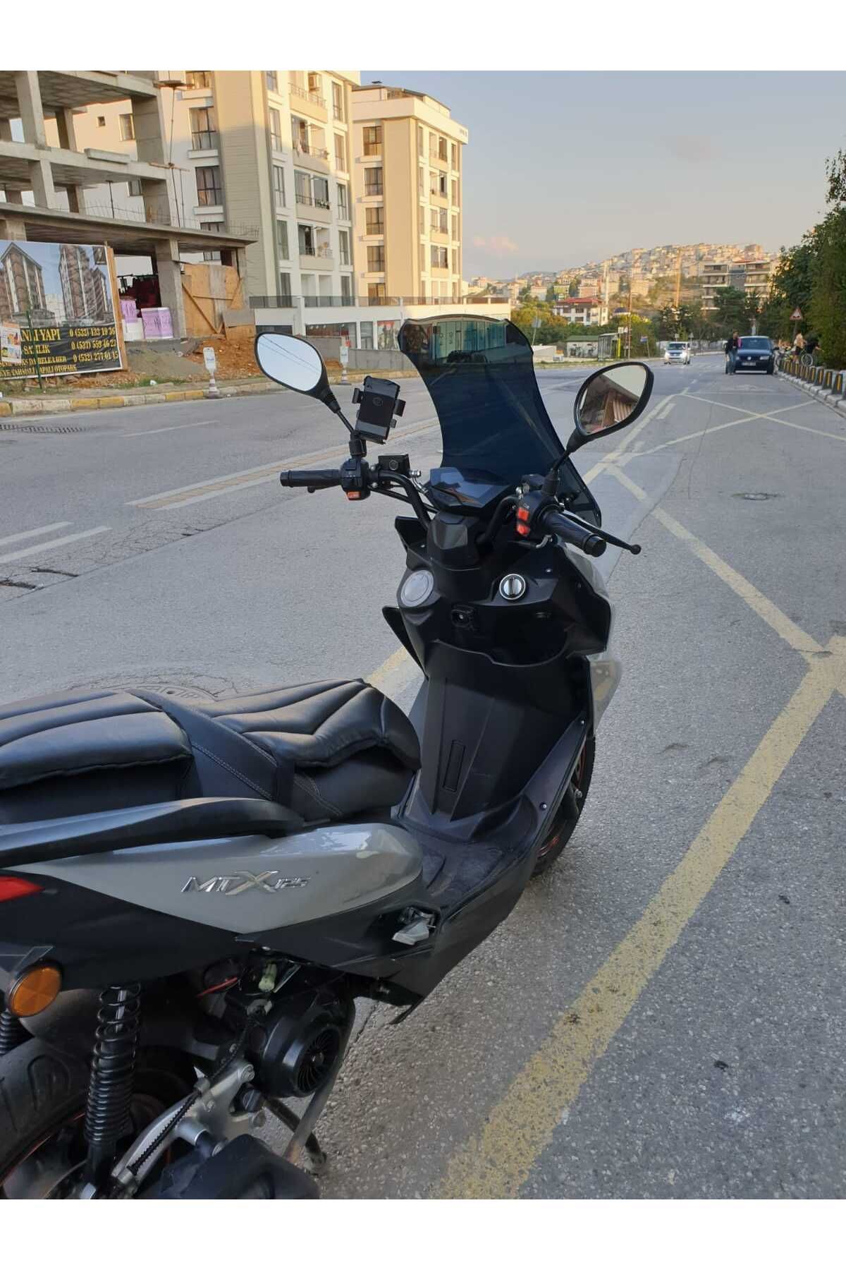 Motolüx Mtx 125 Siperlik Ön Cam 2022-2025 Model 75cm Şeffaf Renkli 4mm UZUN CAM