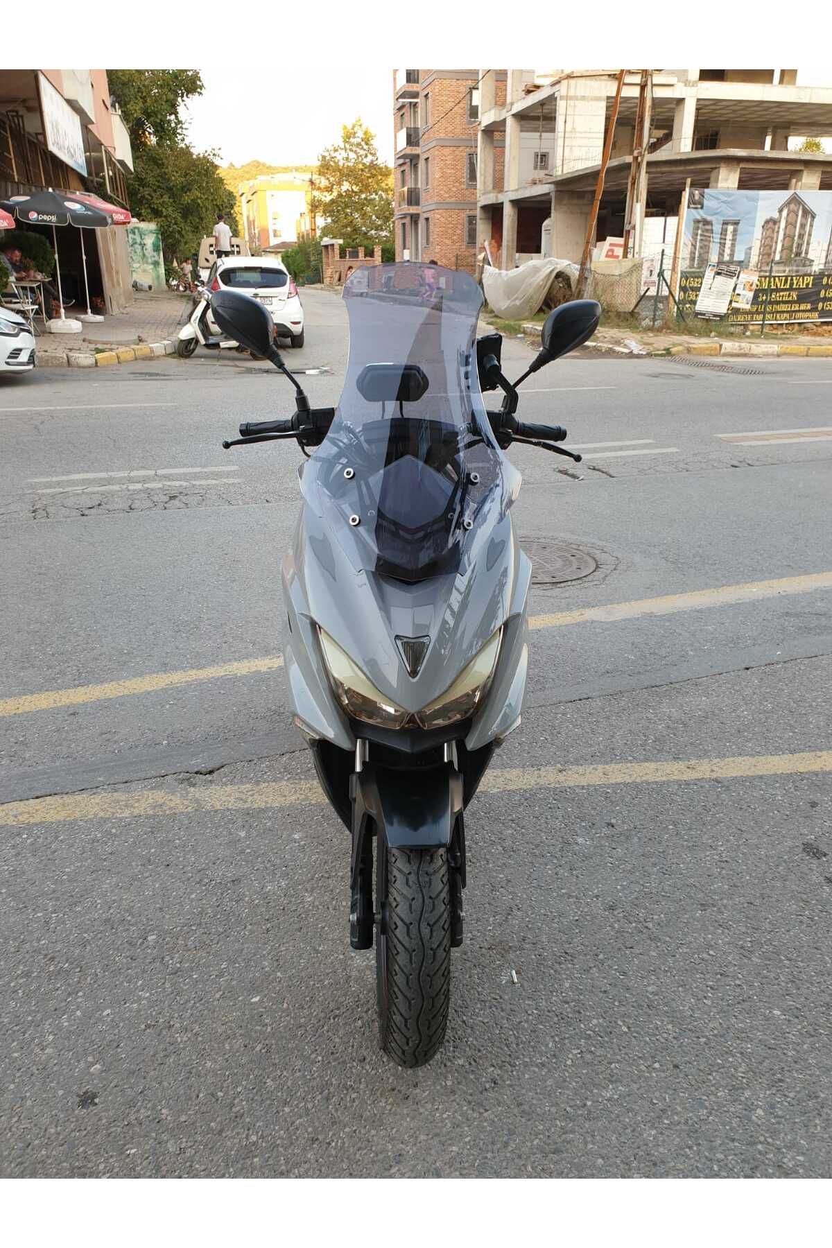 Motolüx Mtx 125 Siperlik Ön Cam 2022-2025 Model 75cm Füme Renkli 4mm UZUN CAM