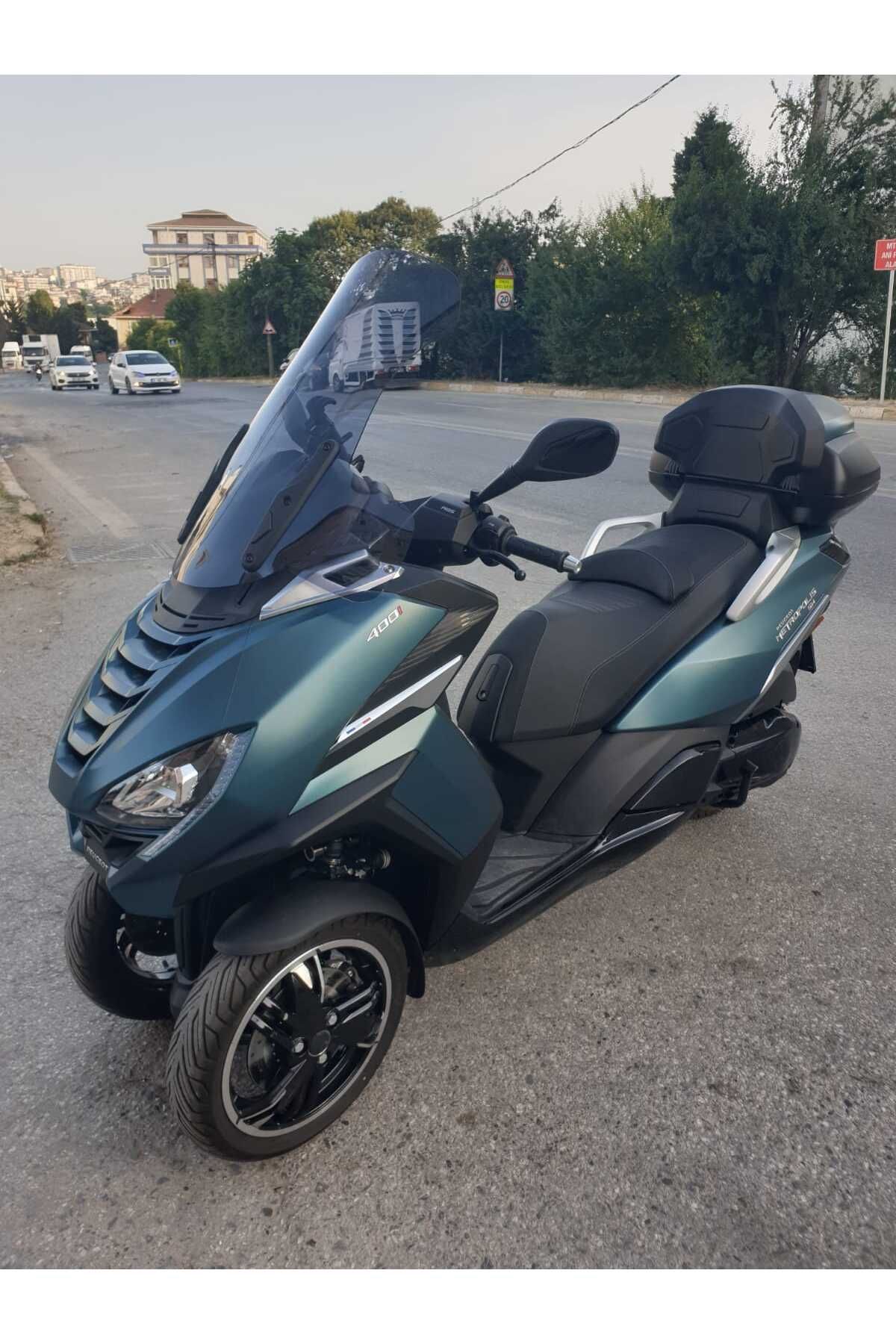Peugeot Metropolis 400 Siperlik Ön Cam 2021-2025 Model 68cm Füme Renkli 4mm