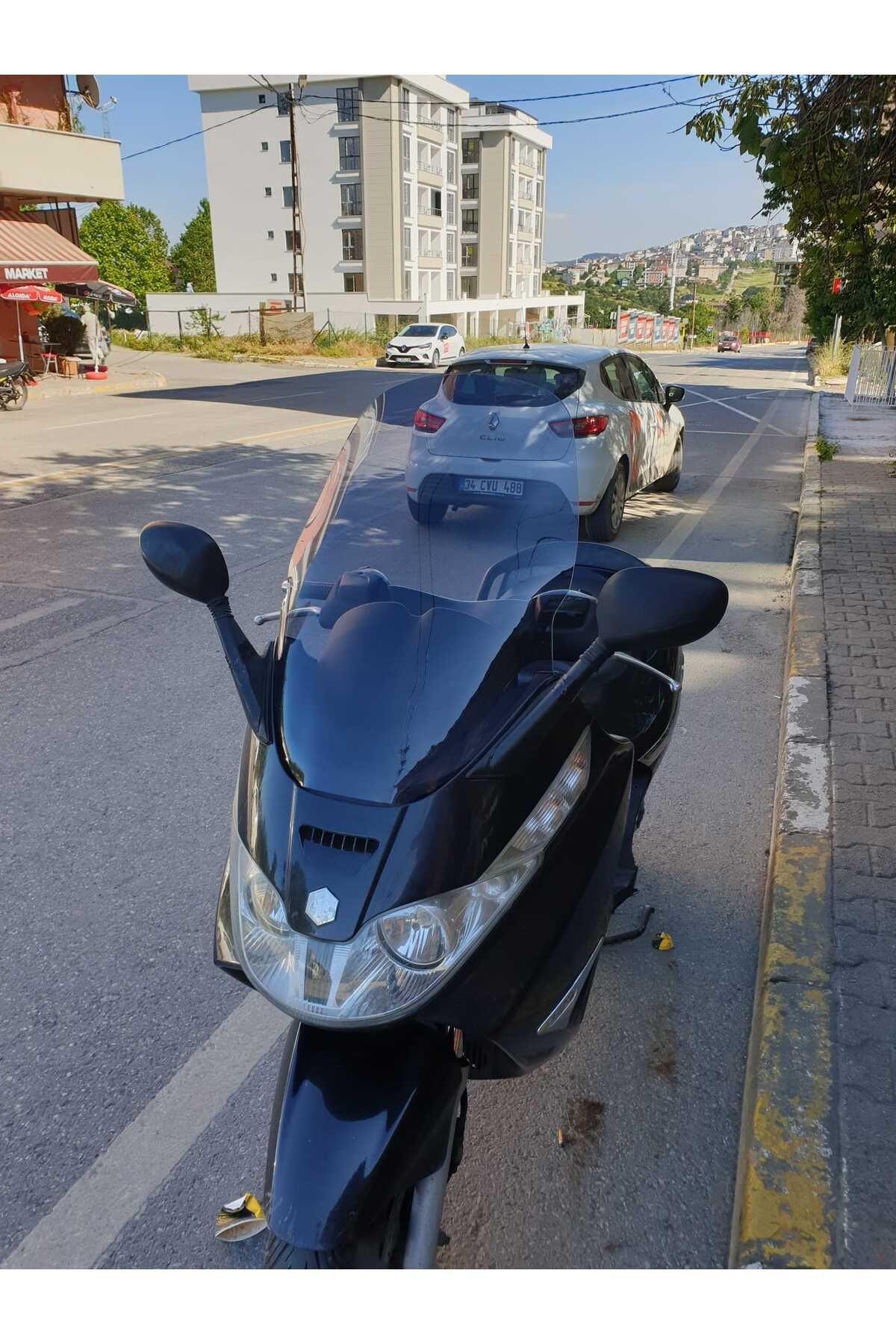 Piaggio X8 200 Siperlik Ön Cam 2004 2006 Model 70cm Füme Renkli 4mm