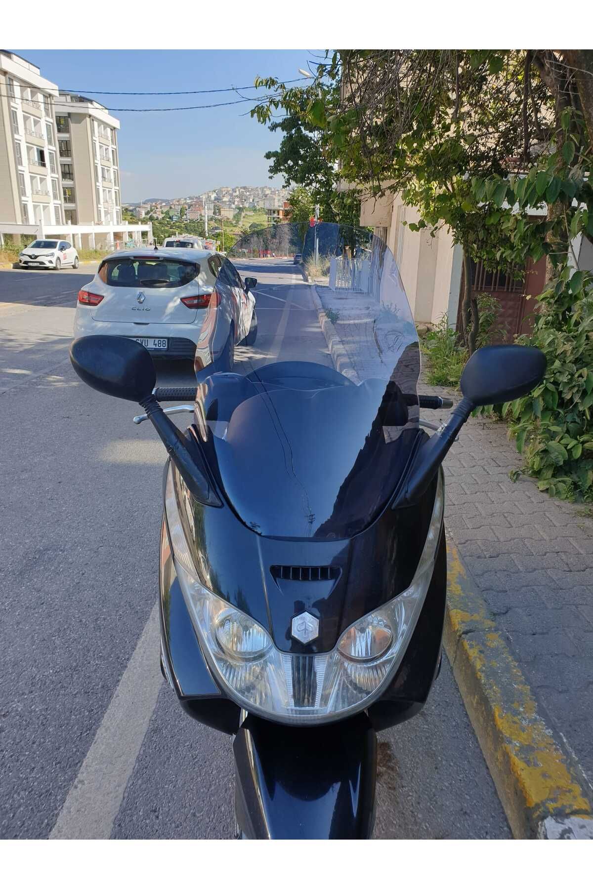 Piaggio X8 200 Siperlik Ön Cam 2004 2006 Model 70cm Füme Renkli 4mm