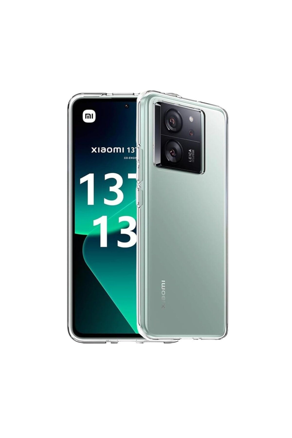 cepmoda XİAOMİ Mİ 13T - Clear ince Şeffaf Kapak Saydam Silikon Telefon Kılıfı - ŞEFFAF