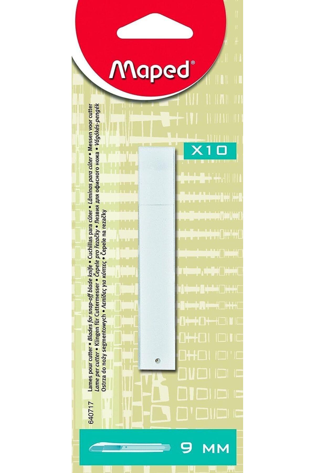 STOREMAX mrttnca Ofis Ve Kırtasiye 640717 Yedek Bıçak Gümüş, 9 mm trndymrt 1087243