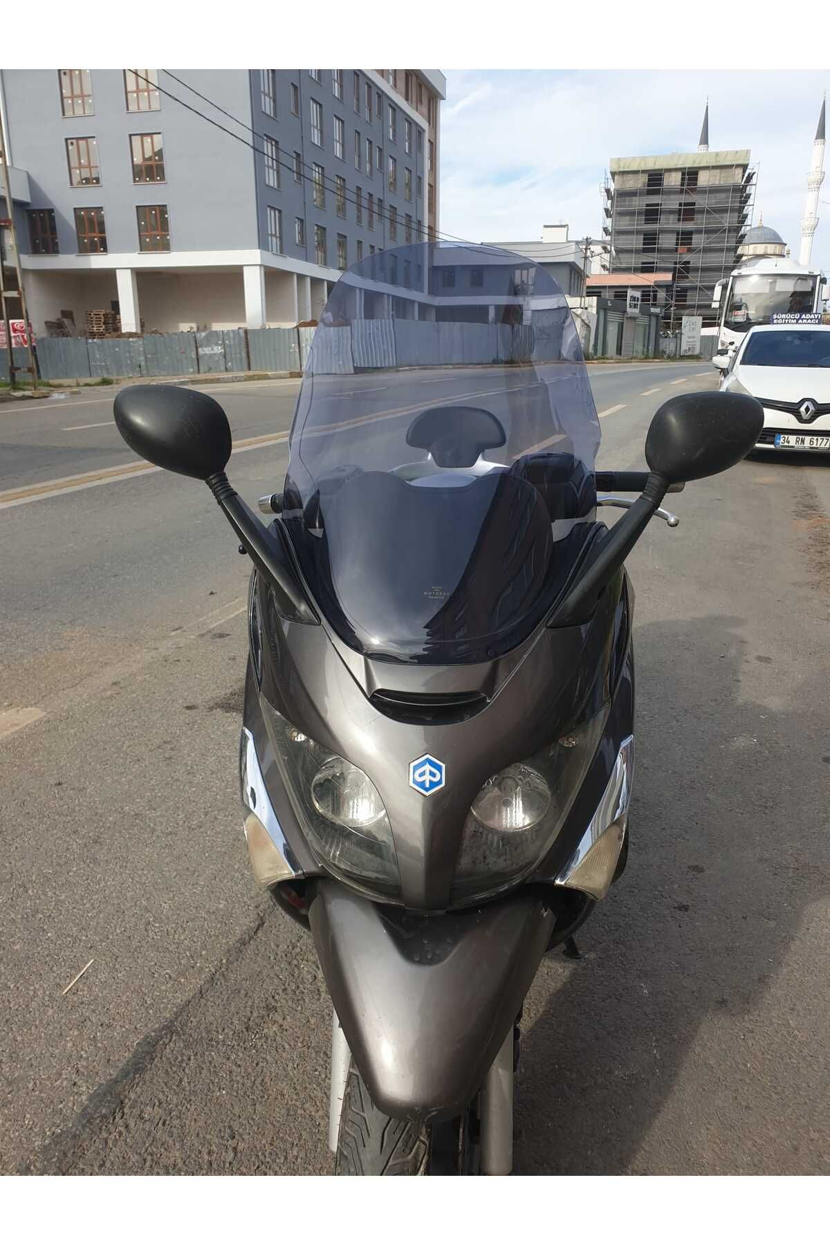 Piaggio X Evo 250-400 Siperlik Ön Cam 2009 2016 Model 58cm Füme Renkli 4mm