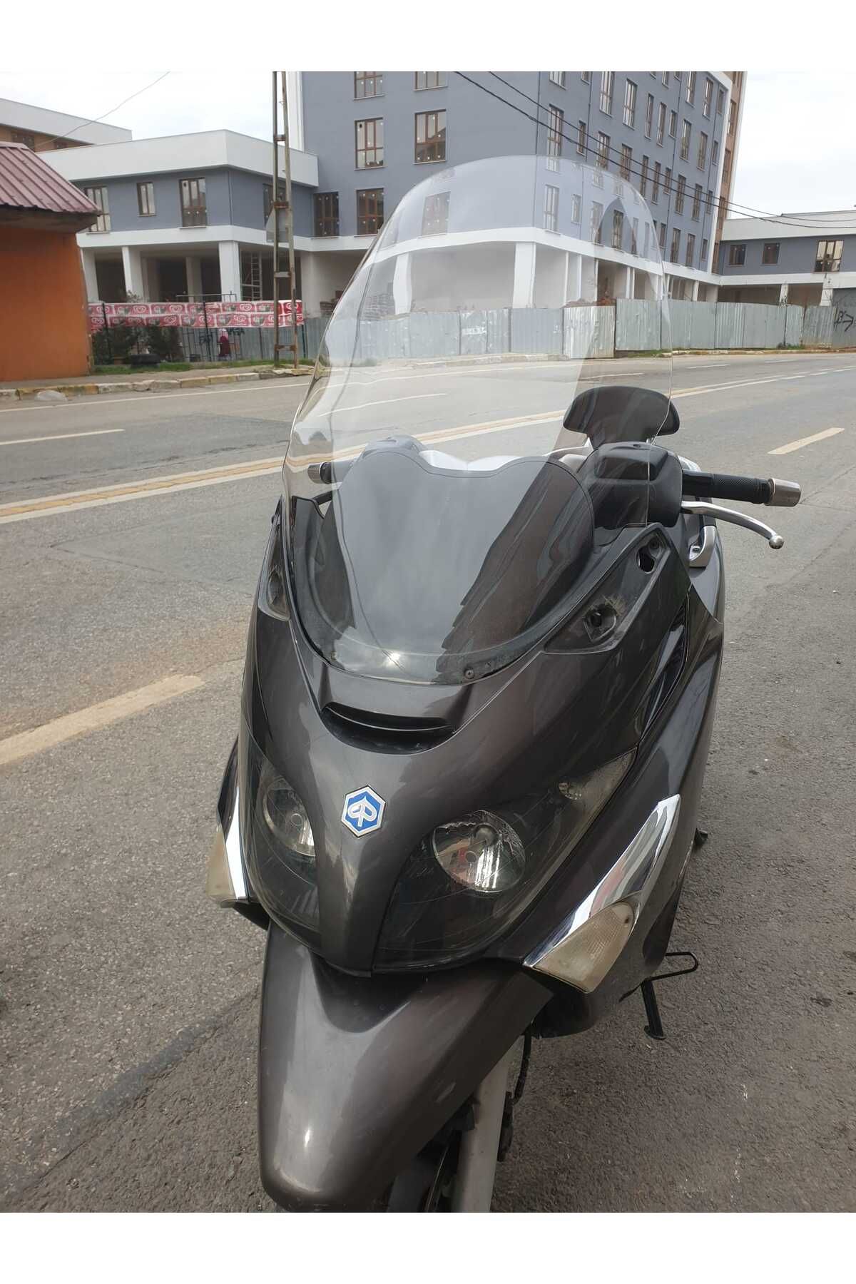 Piaggio X Evo 250-400 Siperlik Ön Cam 2009 2016 Model 58cm Şeffaf Renkli 4mm