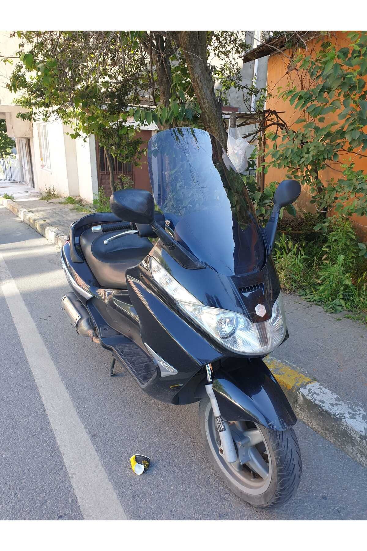 Piaggio X8 200 Siperlik Ön Cam 2004 2006 Model 70cm Füme Renkli 4mm