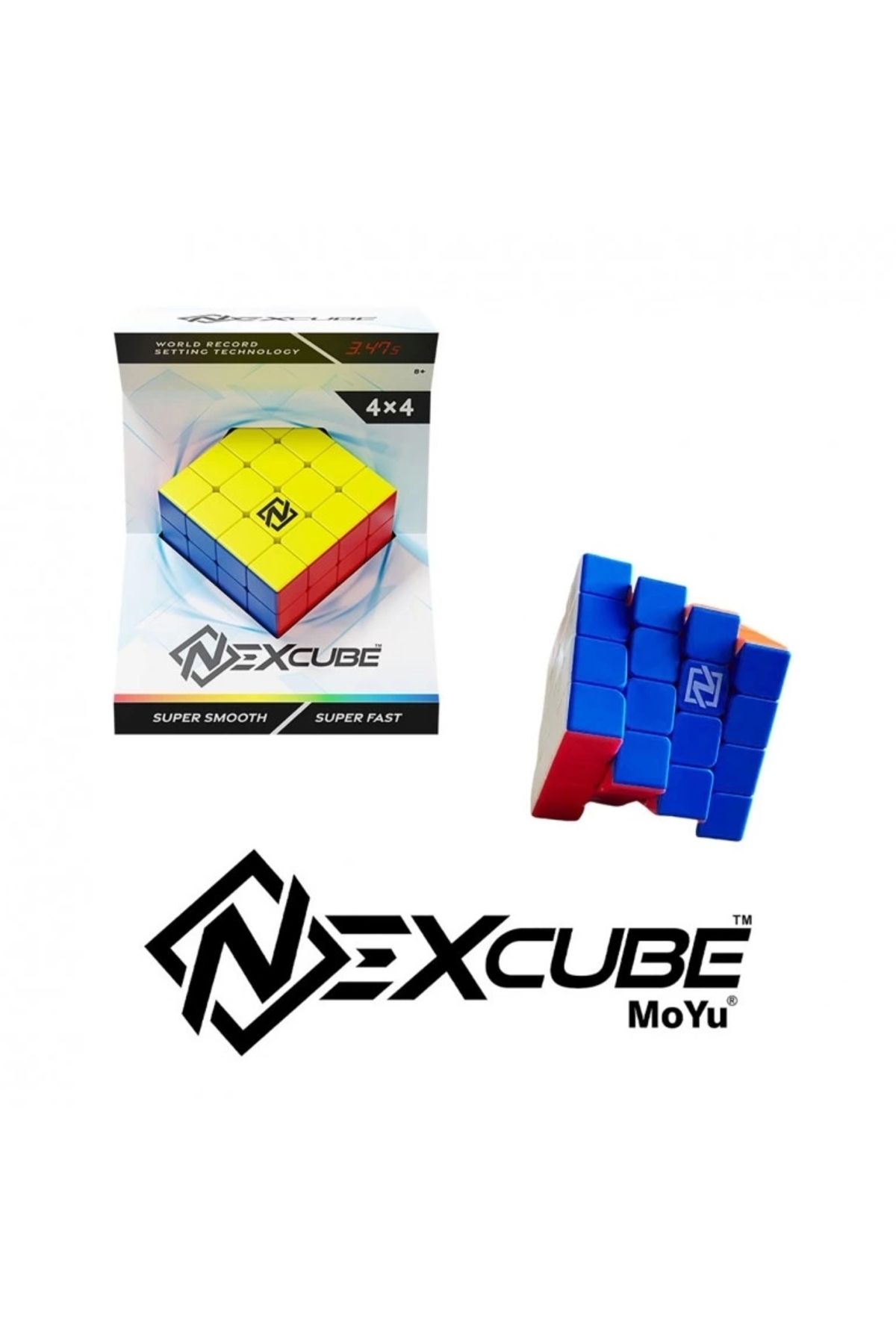 Doğan Oyuncak Dünyası-Original Nexcube 4X4 Classic Cube - Nexcube Speed Cube - Nexcube Classic 4X4 Intelligence Cube - Intelligence Cube - 4