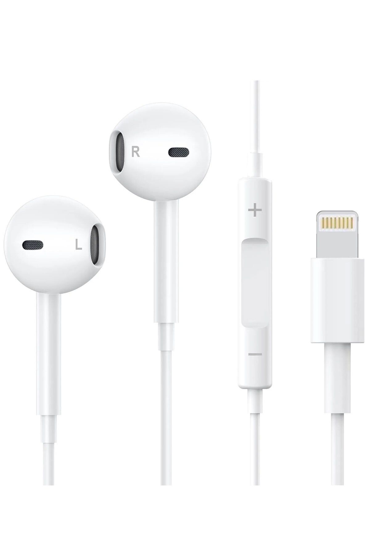 gunkes iPhone Uyumlu Lightning Konnektörlü Kablolu Tak Çalıştır Kulaklık