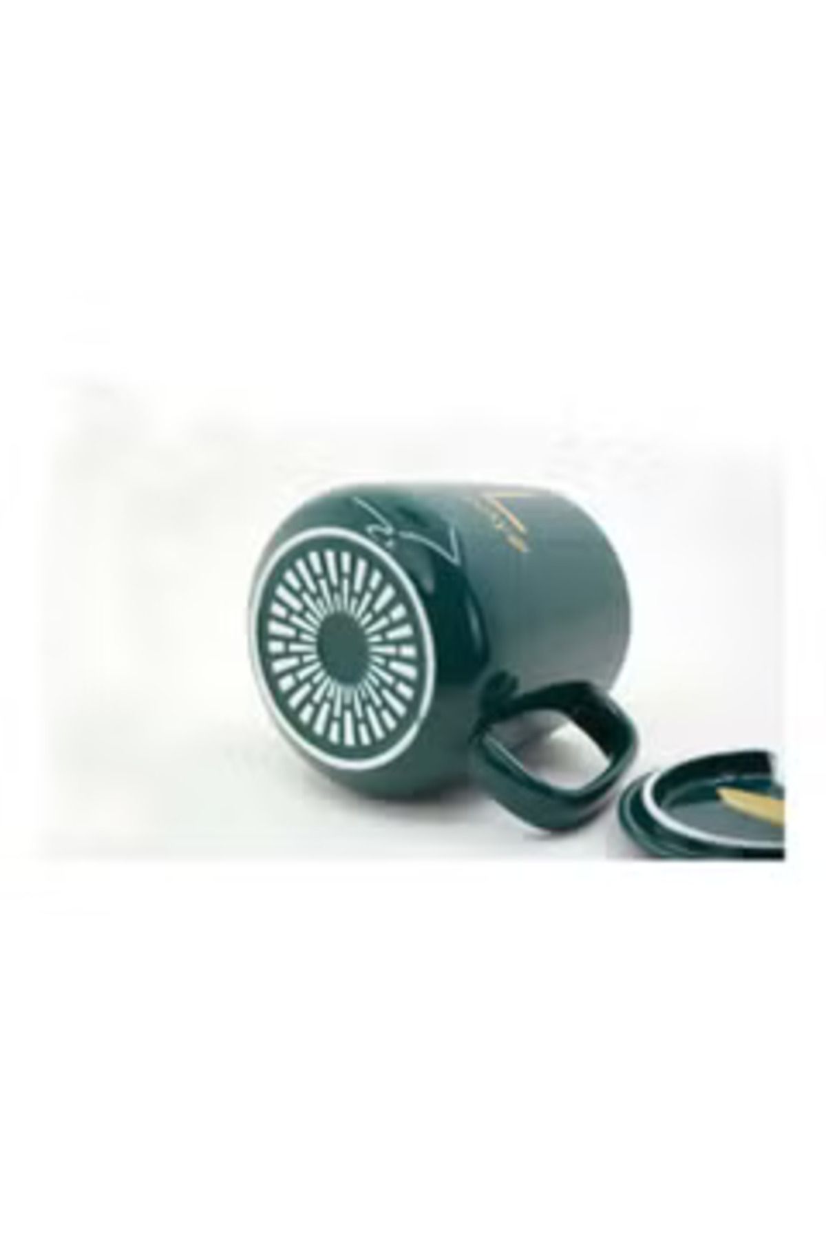 Arabest-Electric Coater Mug Warmer With Lid And Golden Spoon 380.0 ml 15.0 W Luck-367 Dark Green 4