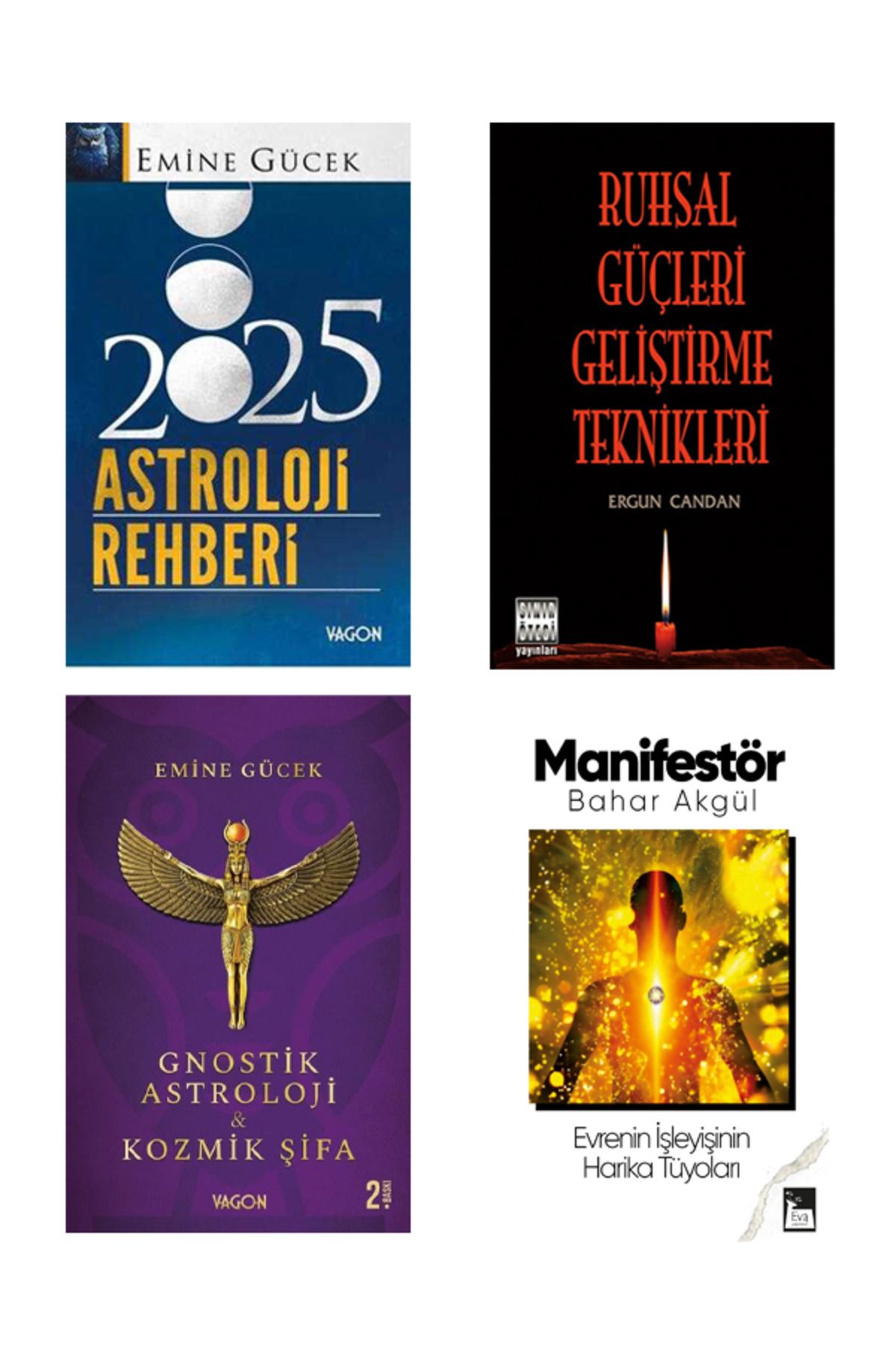 Vagon Kitap Enerji ve Astroloji Seti - Manifestör Hediye ( 4 Kitap Takım )