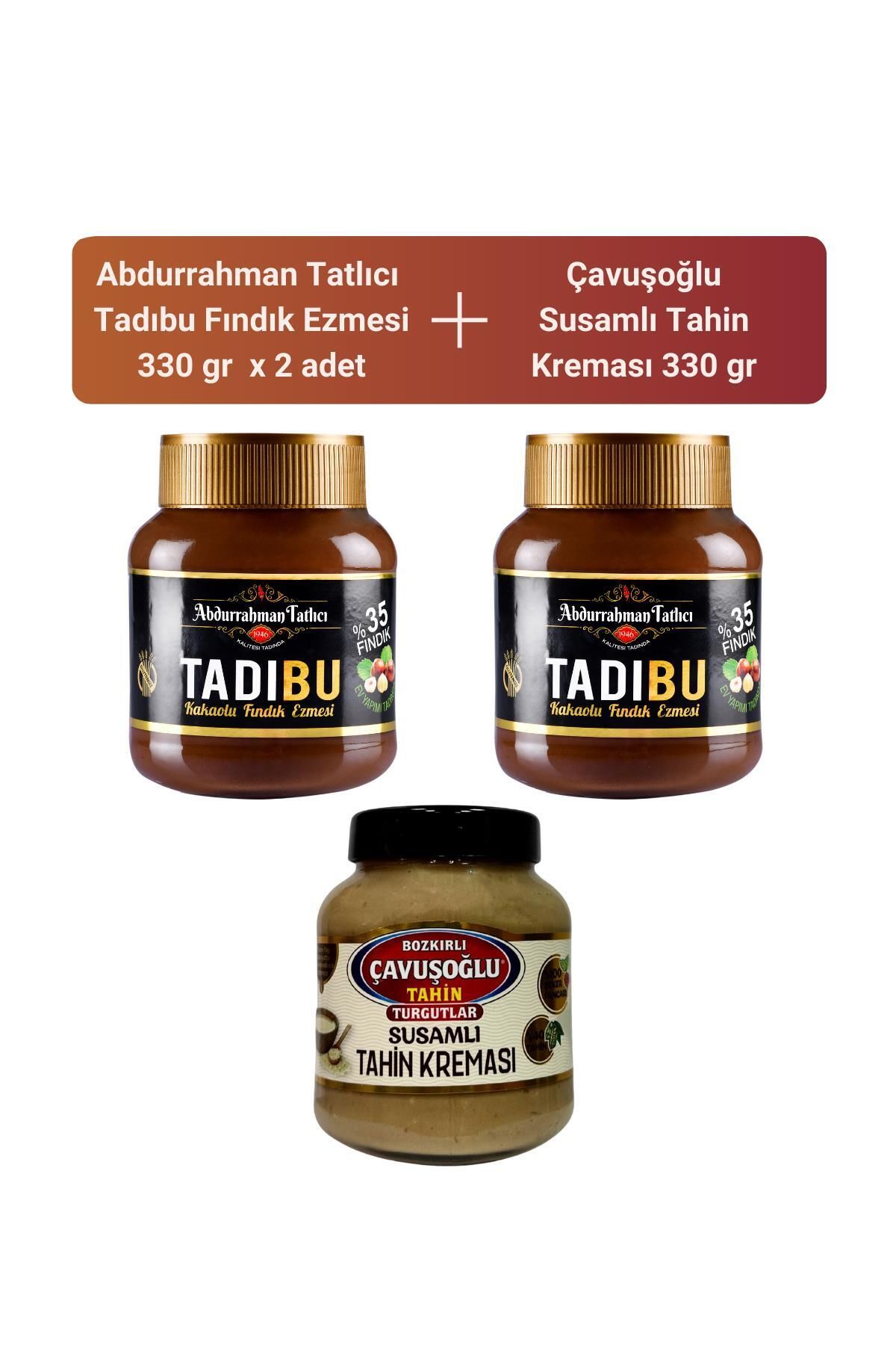 Abdurrahman Tatlıcı Abdurrahman Tatlıcı Tadıbu 330 gr x 2 Adet + Çavuşoğlu Susamlı Tahin Kreması 330 gr