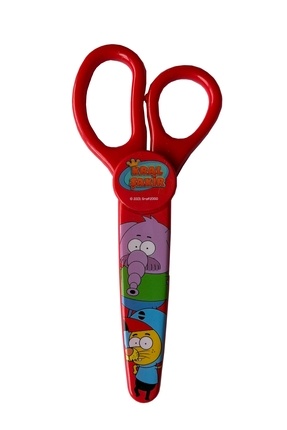 Kral Şakir Lisanslı Extra Korumalı Ucu Küt Okul Makası - 1 Adet - Metal