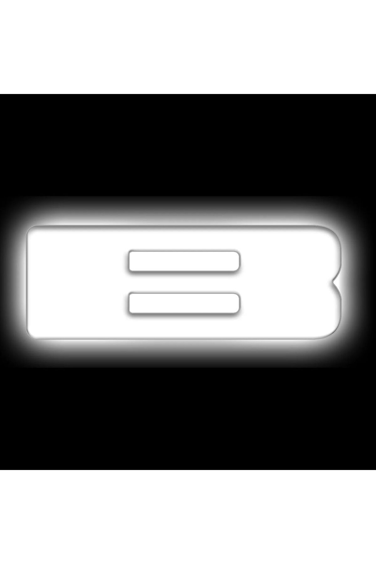 oracle-Universal Illuminated LED Letter Badge - Matte White Surface - B - White LED 1