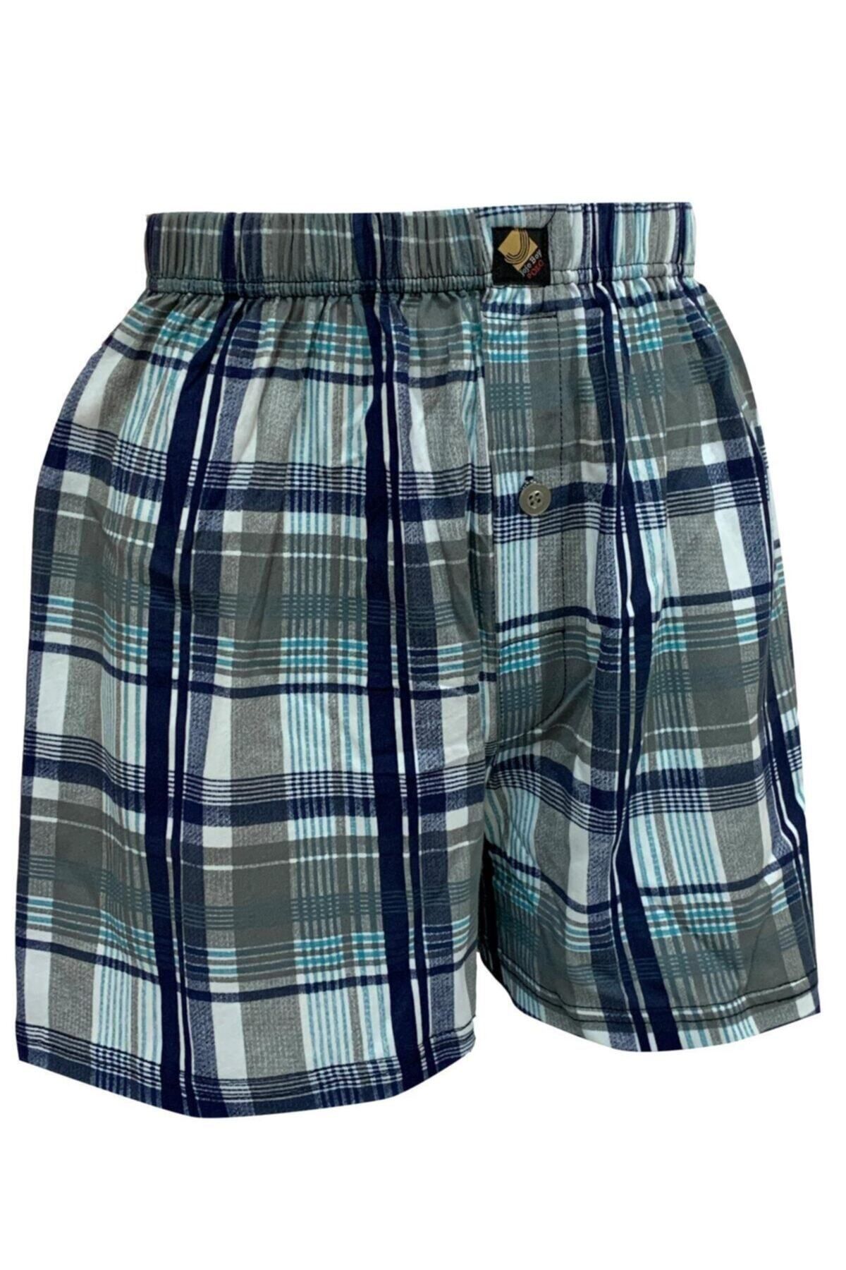 JOJOBOY POLO Jojoboy Erkek Lacivert Pembe Kareli Boxerdon 2 Li 3xl