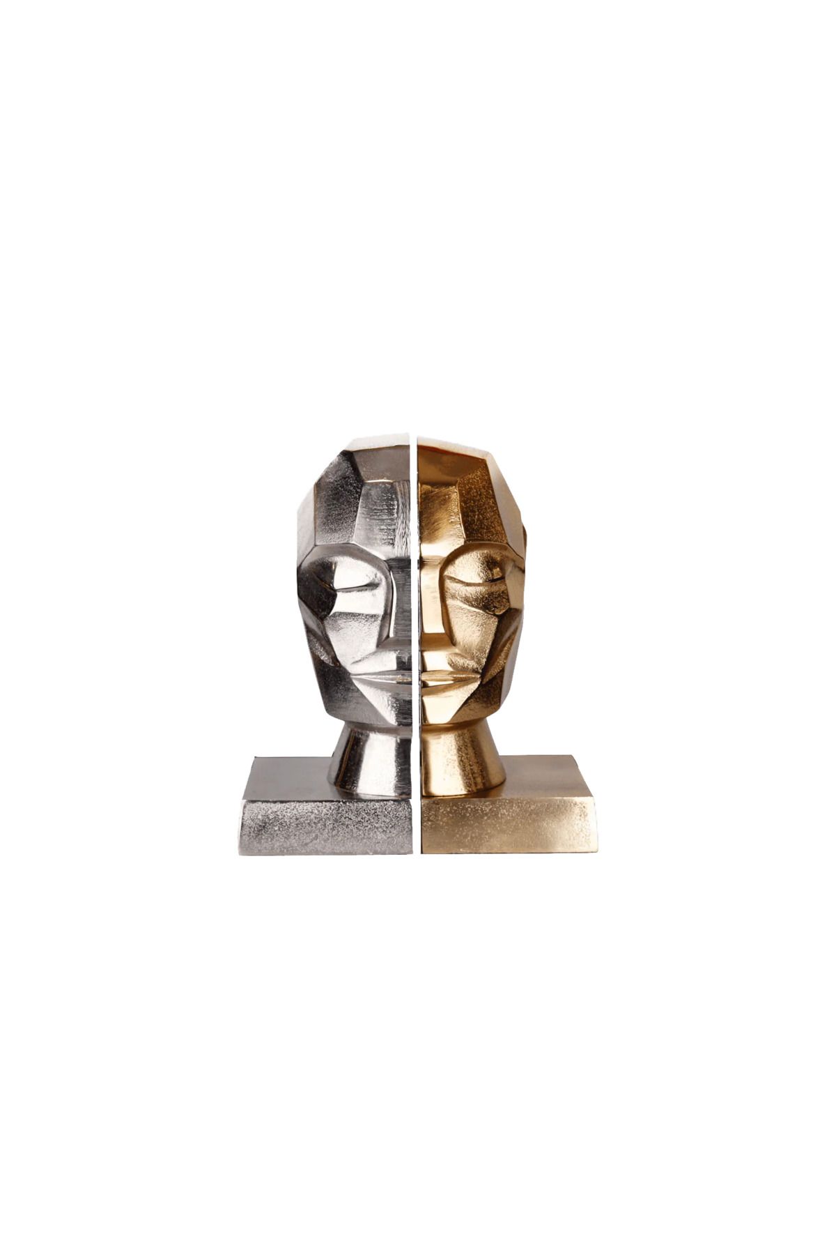 Lucky Art-Art Gold&Silver Metal Bust Book Holder 26 cm 1