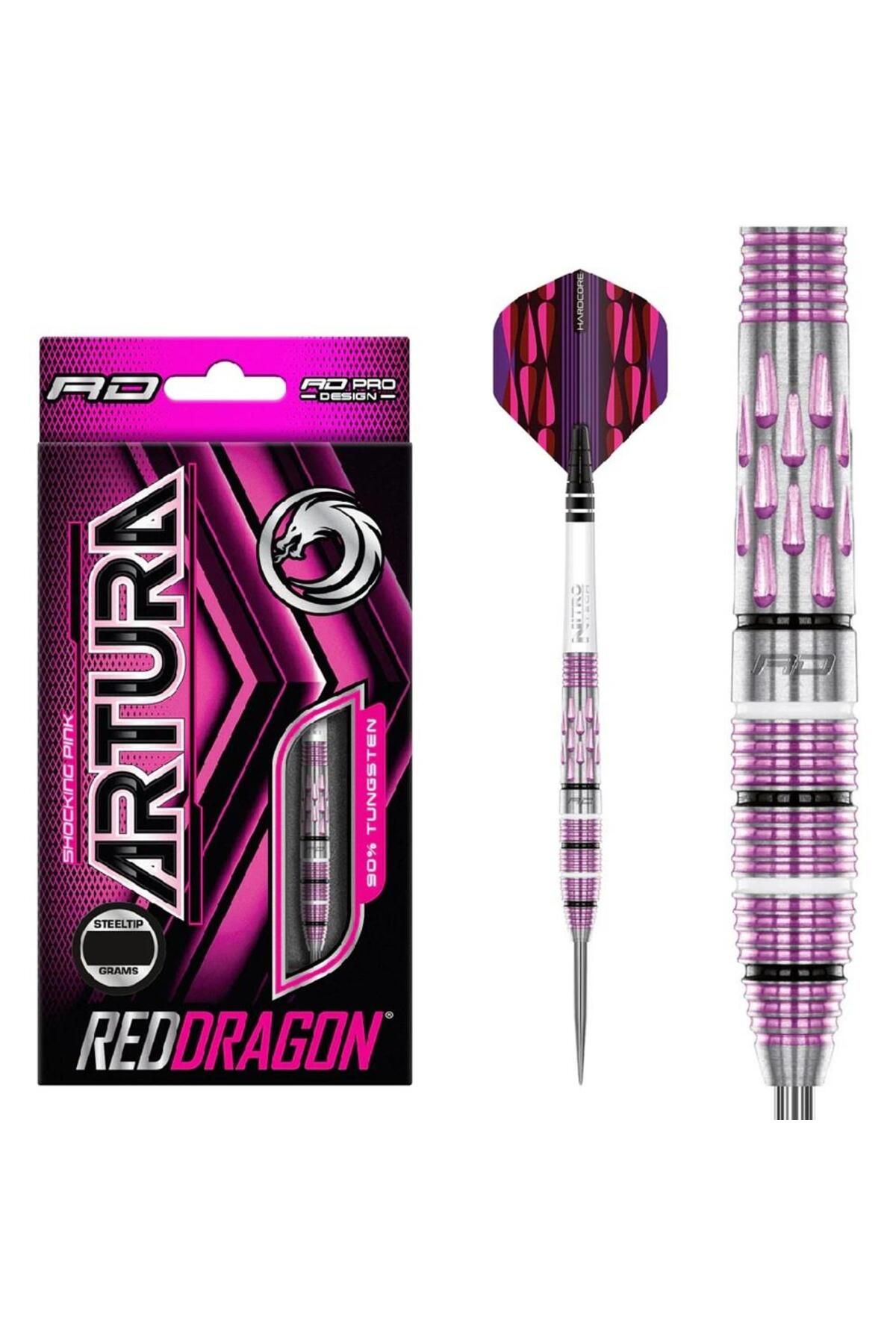 Red Dragon Artura 1 Shocking Pink % 90 Tungsten Çelik Uçlu Dart Oku