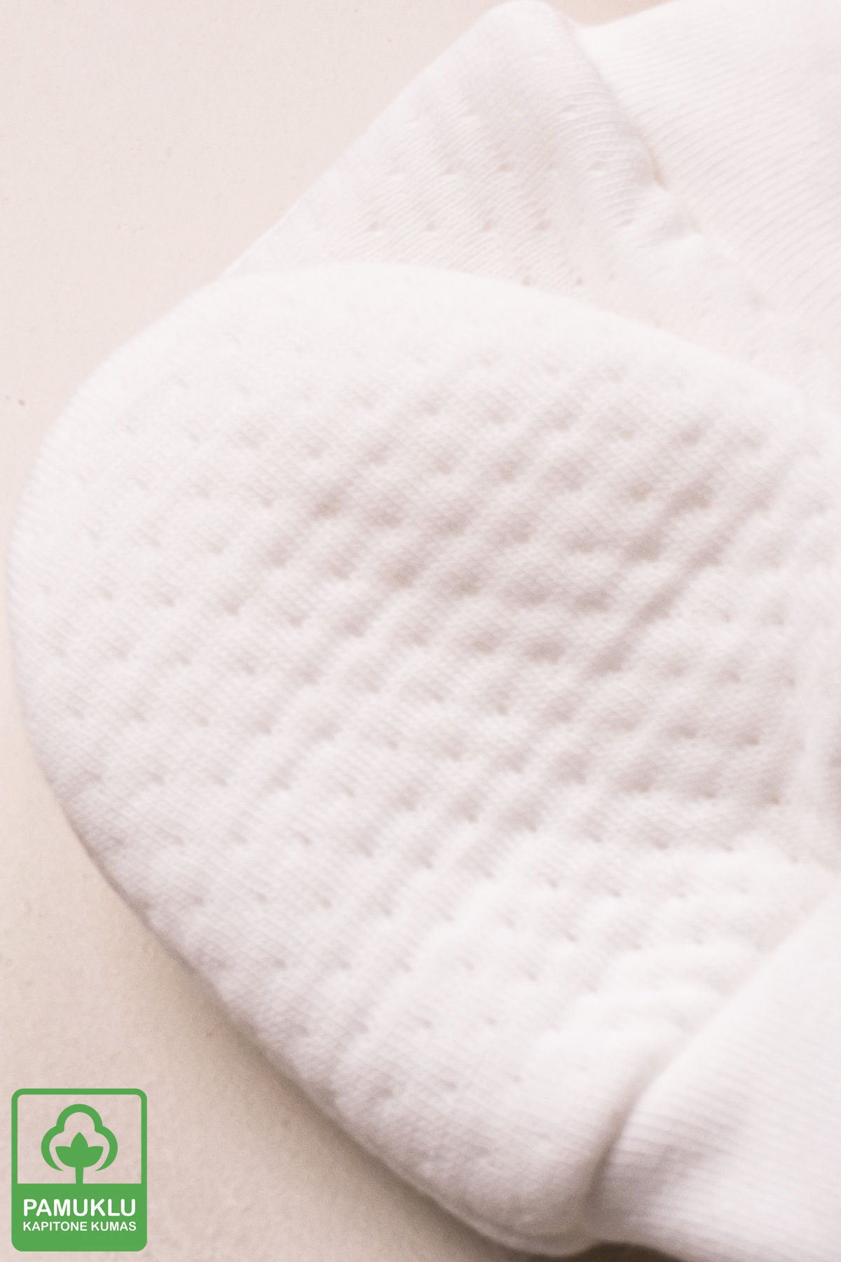 Miniel Unisex Bebek Yenidoğan Organik Pamuklu Kapitone Kumaş Bebek Eldiveni 3 Çift  Set fotoğrafı 3 (önizleme)