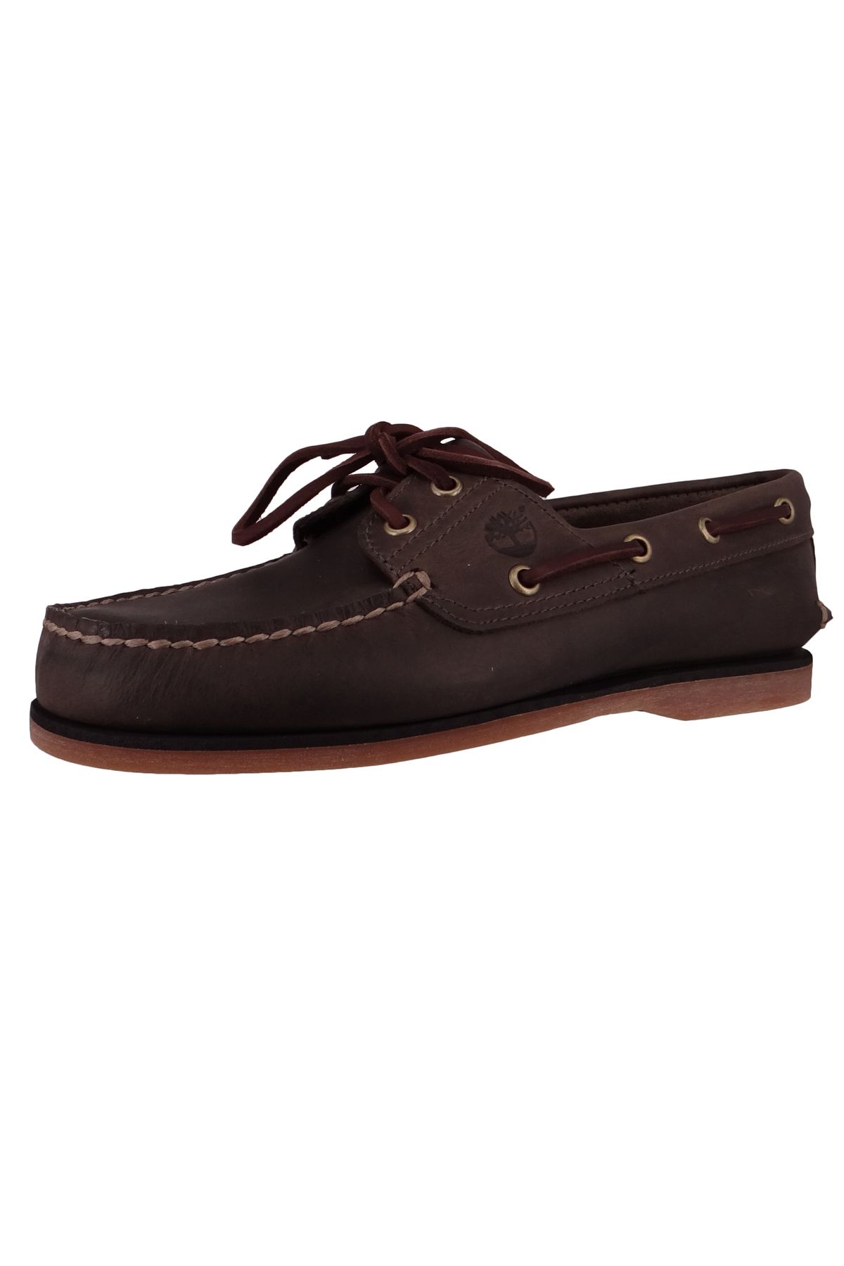 Timberland-Herren Segel-/Bootsschuhe Halbschuhe Classic Boat TB0A2GEREL71 Grau Medium Grey Leder 2
