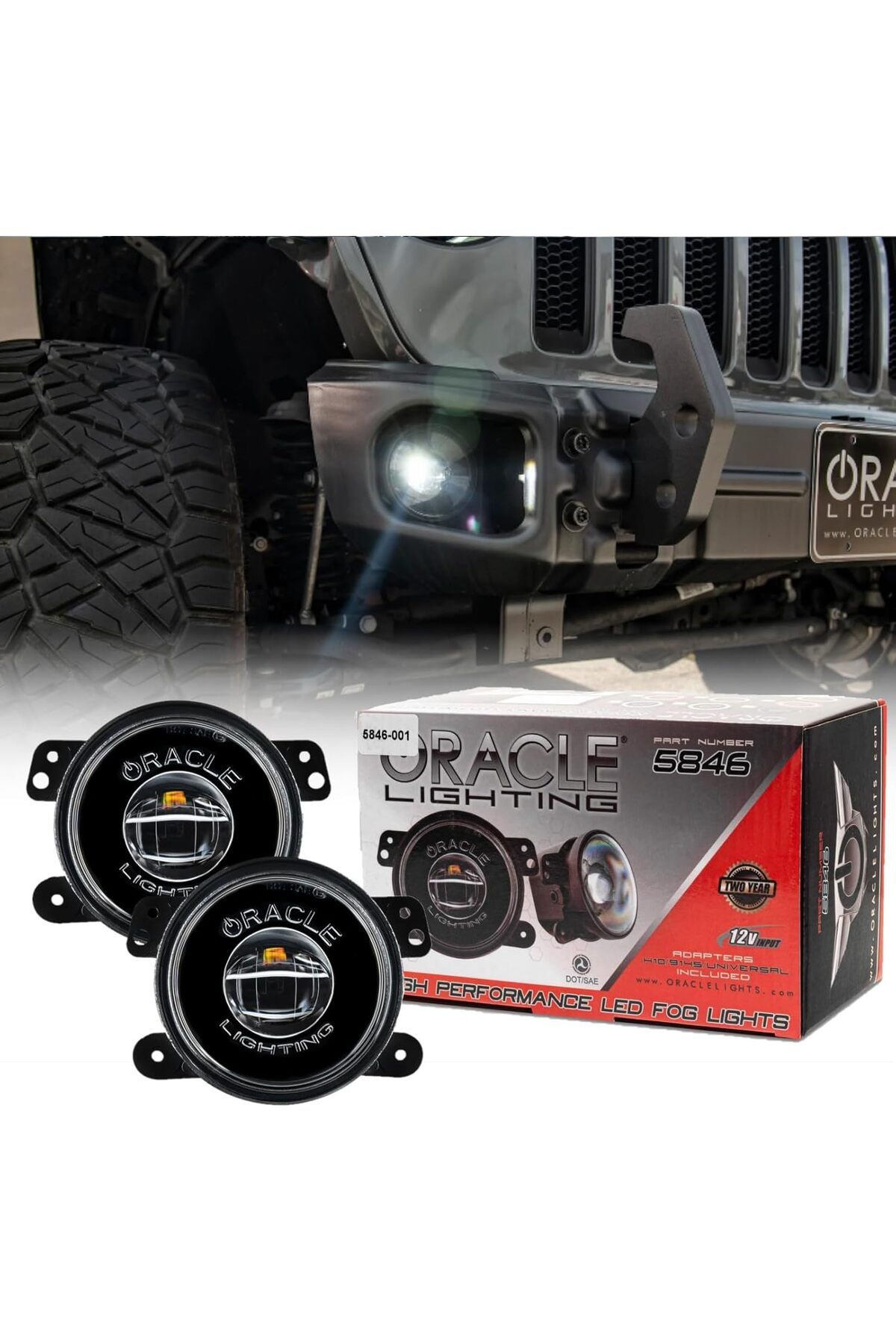 oracle-Jeep Wrangler JL & Gladiator JT 18-24 LED Fog Lights, Sahara 1