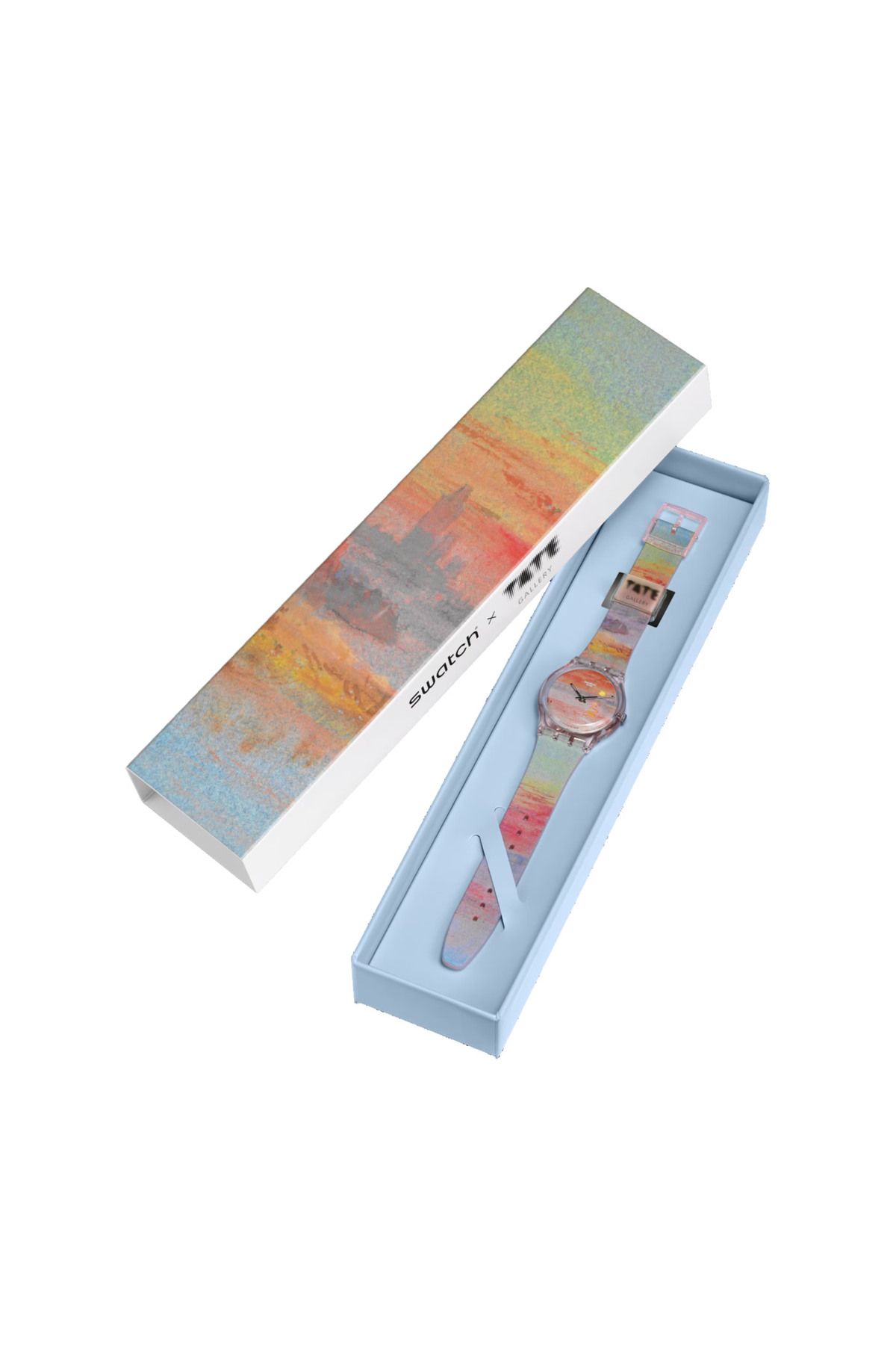 سواتش-ساعة يد للجنسين SO28Z700 Swatch Turner's Scarlet Sunset 5