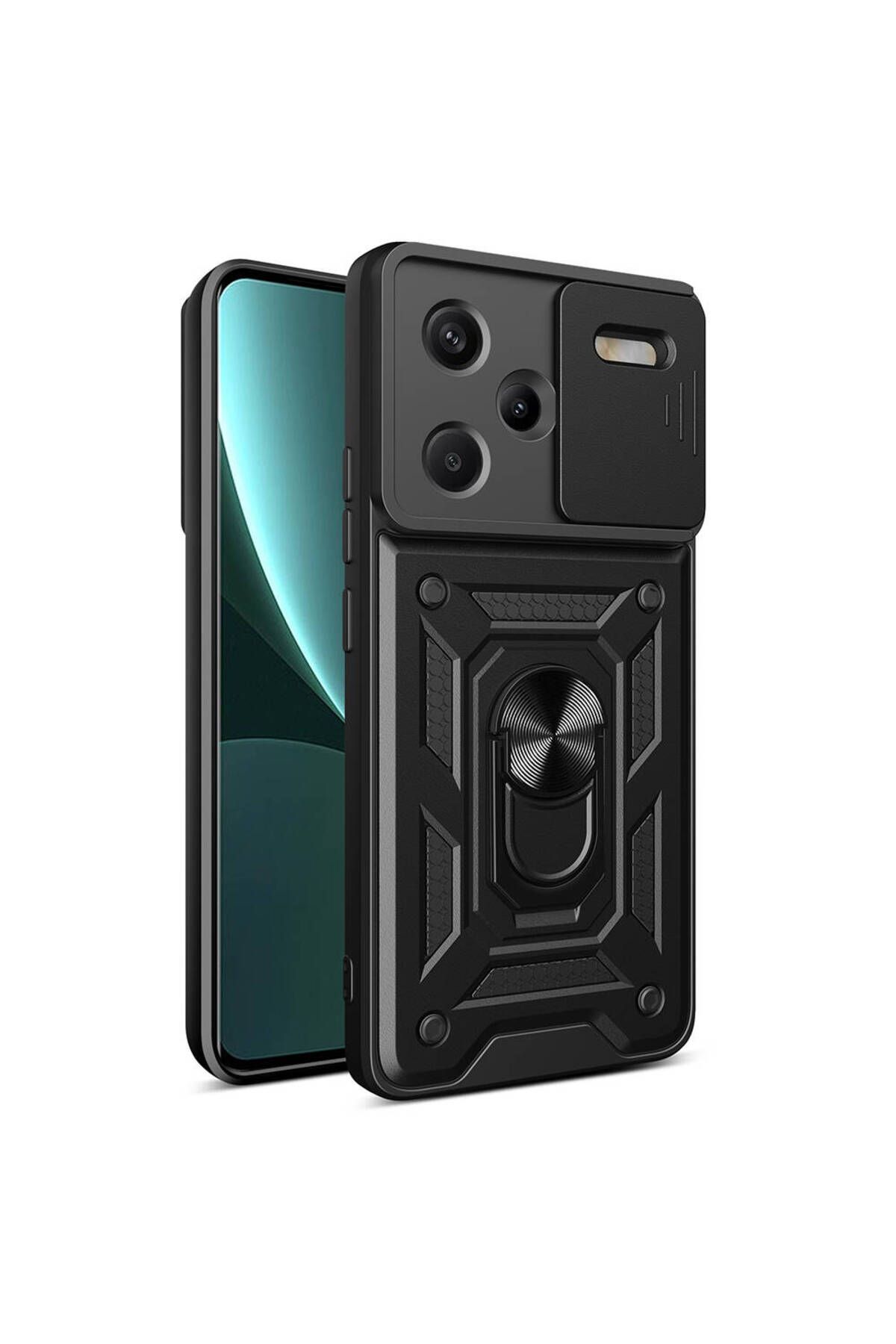 TECNOTREND XİAOMİ Redmi Note 13 Pro Plus 5G Uyumlu Kılıf Magnetik Kamera Korumalı Sürgülü Vega Kapak
