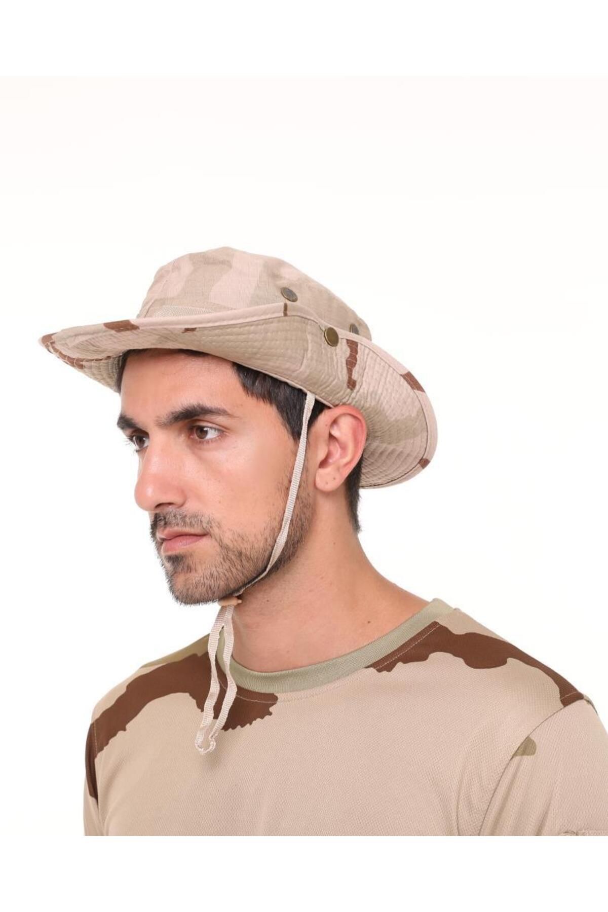 SINGLE SWORD-Unisex Foldable Safari Jungle Trilby Cap 1