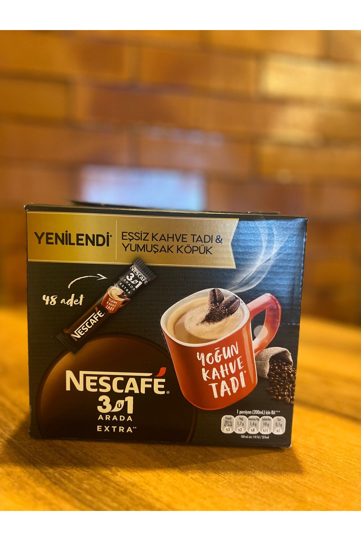 Nescafe 3ü 1 Arada extra 48 adet.