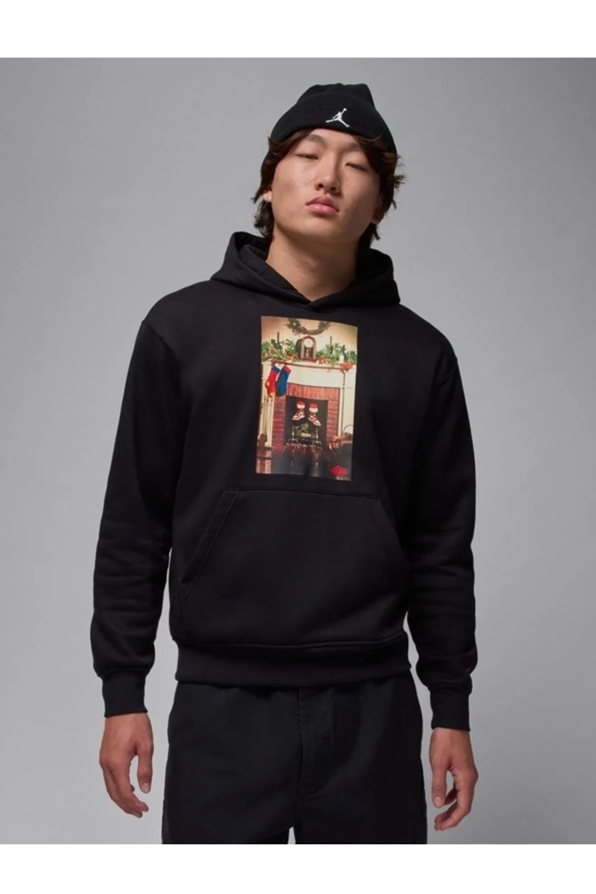 سویشرت مردانه Jordan Jumpman مدل Chimney از جنس پشم گوسفند وجانوران Po نایکی سویشرت اسپرت Nike