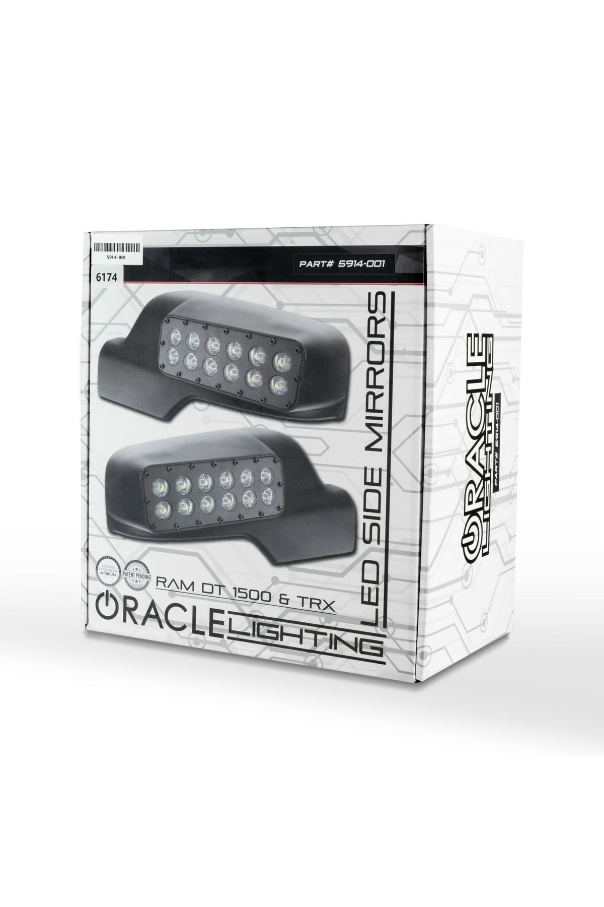 oracle-Lighting 2019-2024 RAM 1500 DT     
LED Off-Road Side Mirror Ditch Lights 1
