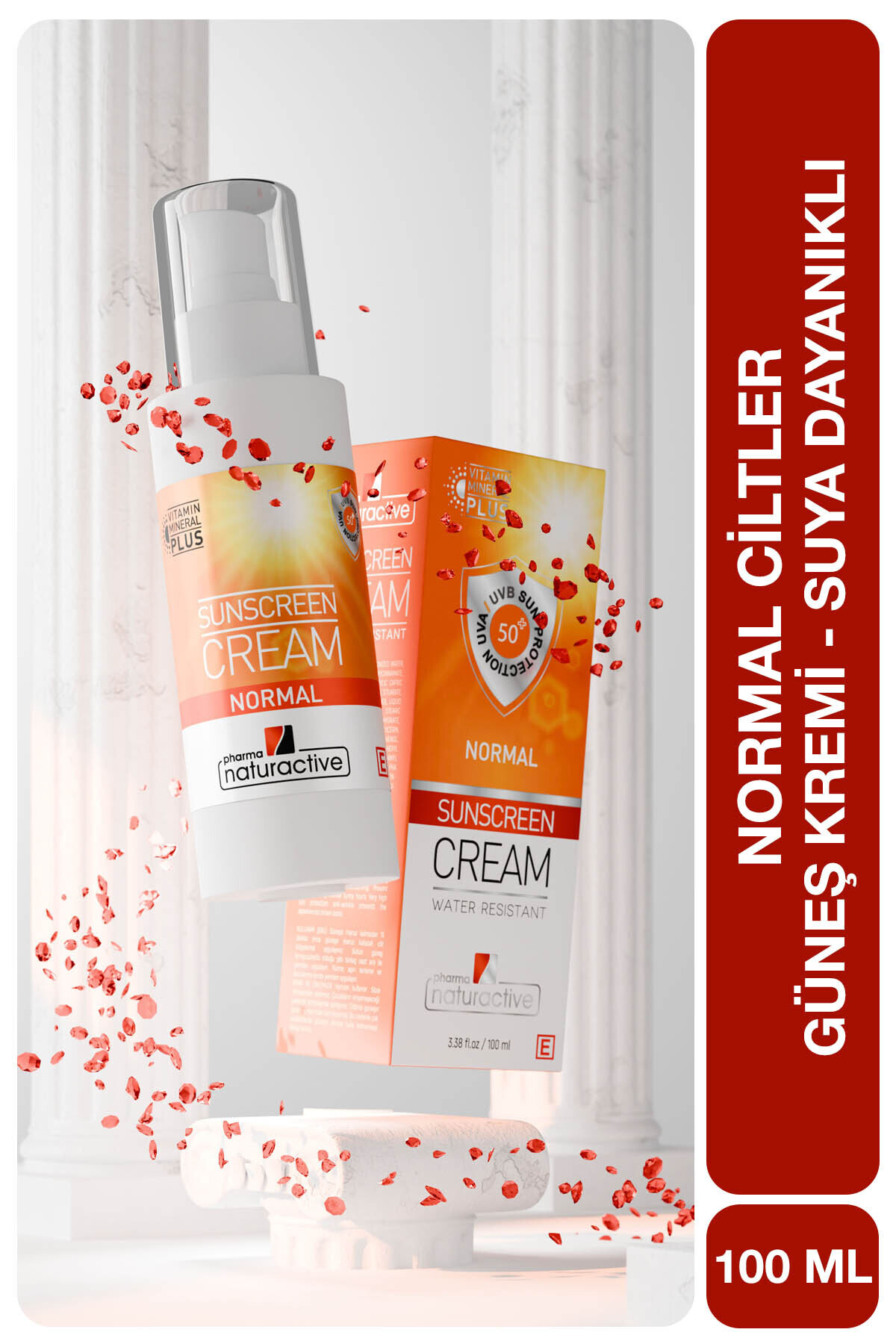 Pharmanaturactive Pharma Naturactive Spf50 Anında Koruma Etkili Suya Dayanıklı 50 Faktör Güneş Kremi, 100 ml