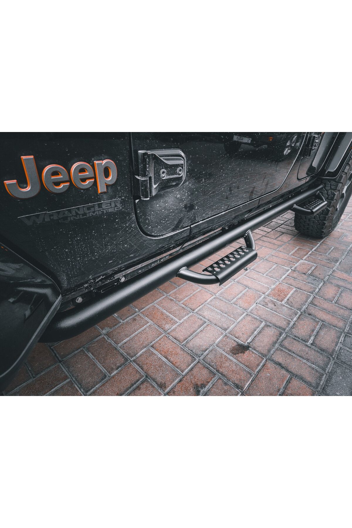 American Off Road-عتبات جانبية وقضبان حماية من الصدمات لسيارة جيب رانجلر JL 4DR موديلات 18-24، إصدار Stealth 3