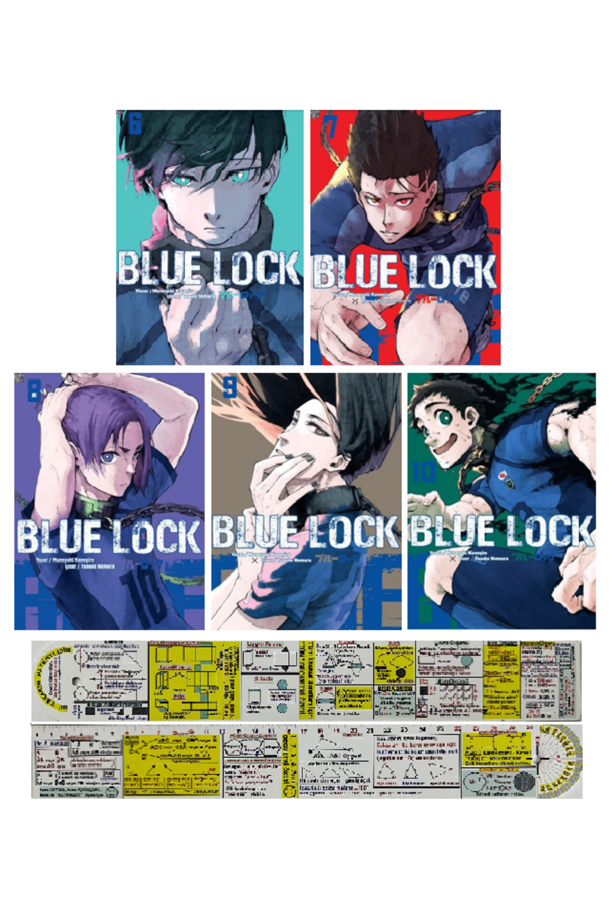 Komik Şeyler Blue Lock 6-7-8-9-10. Ciltler Manga Seti - Fiyatı