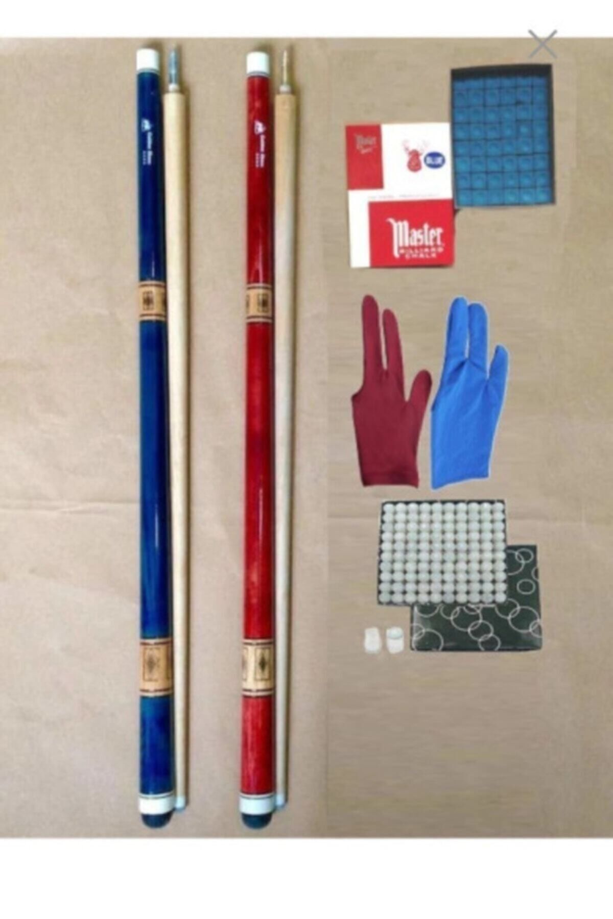 bilardomalzemem Bilardo Istakası (kingcue) 2 Adet + Tebeşir 12 Adet ...