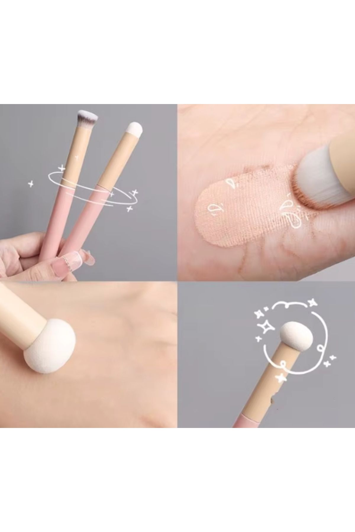 gaman-Mini dozator de fond de ten și aplicator de contur pentru machiaj zilnic Set de 3 corectoare 4