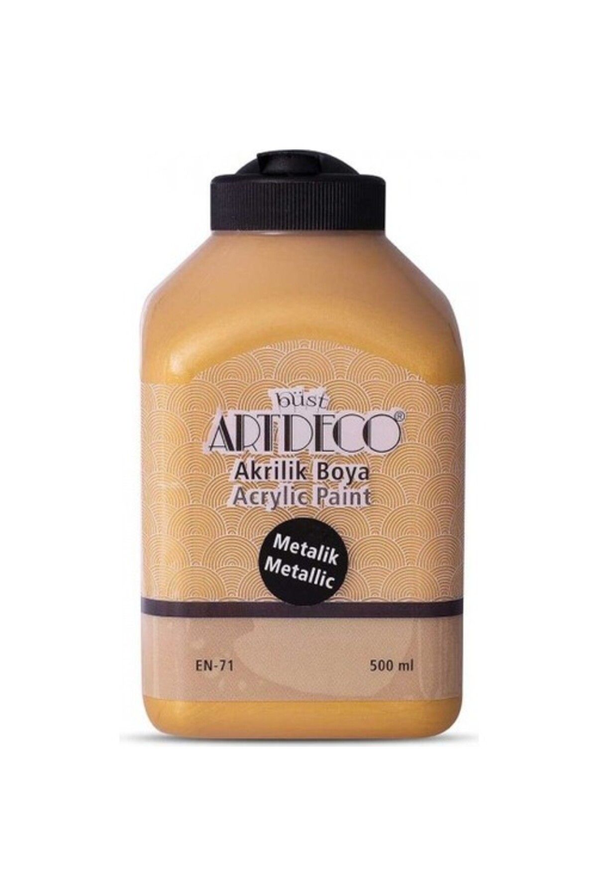 Artdeco Metalik Akrilik Boya 500ml Altın 3721