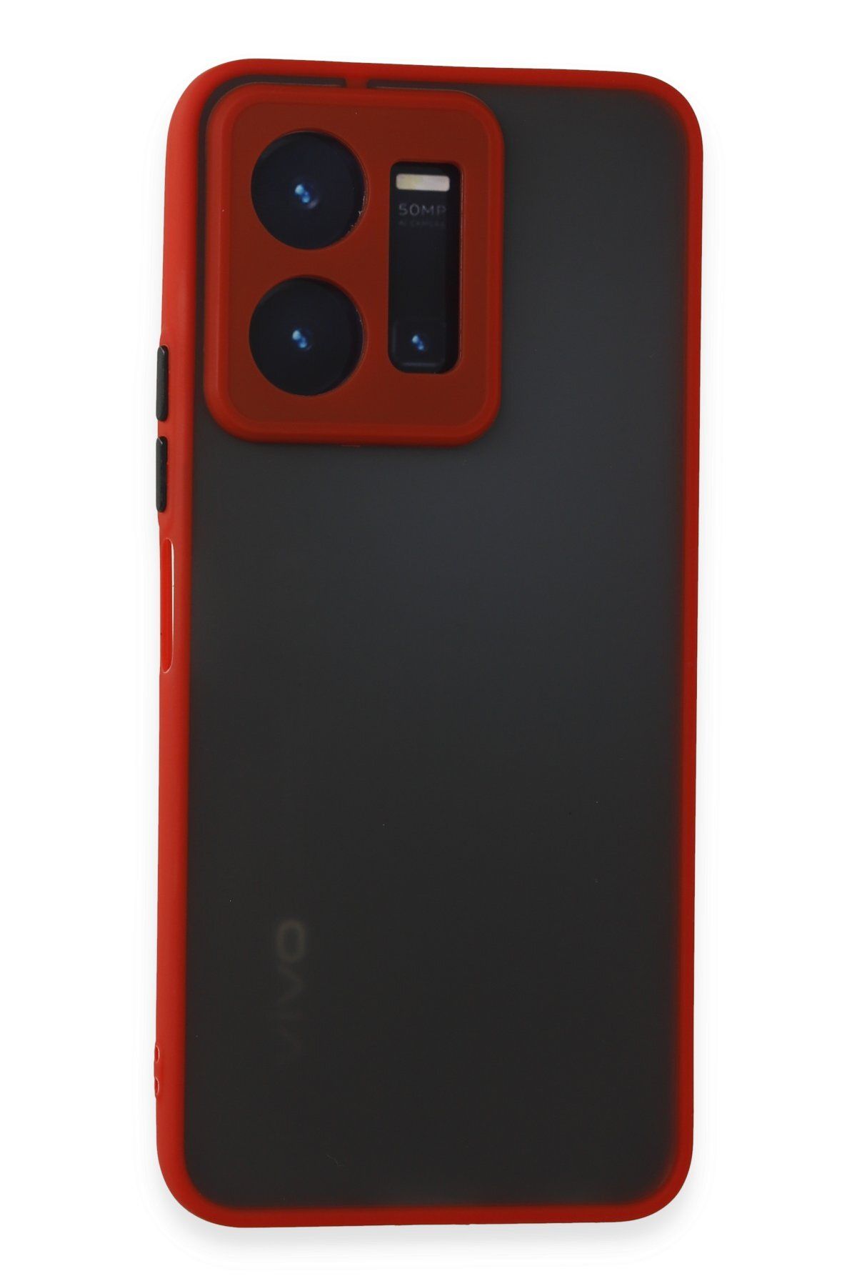 NewFace Vivo Y35 Uyumlu Kılıf Montreal Silikon Kapak - Kırmızı ZRNET