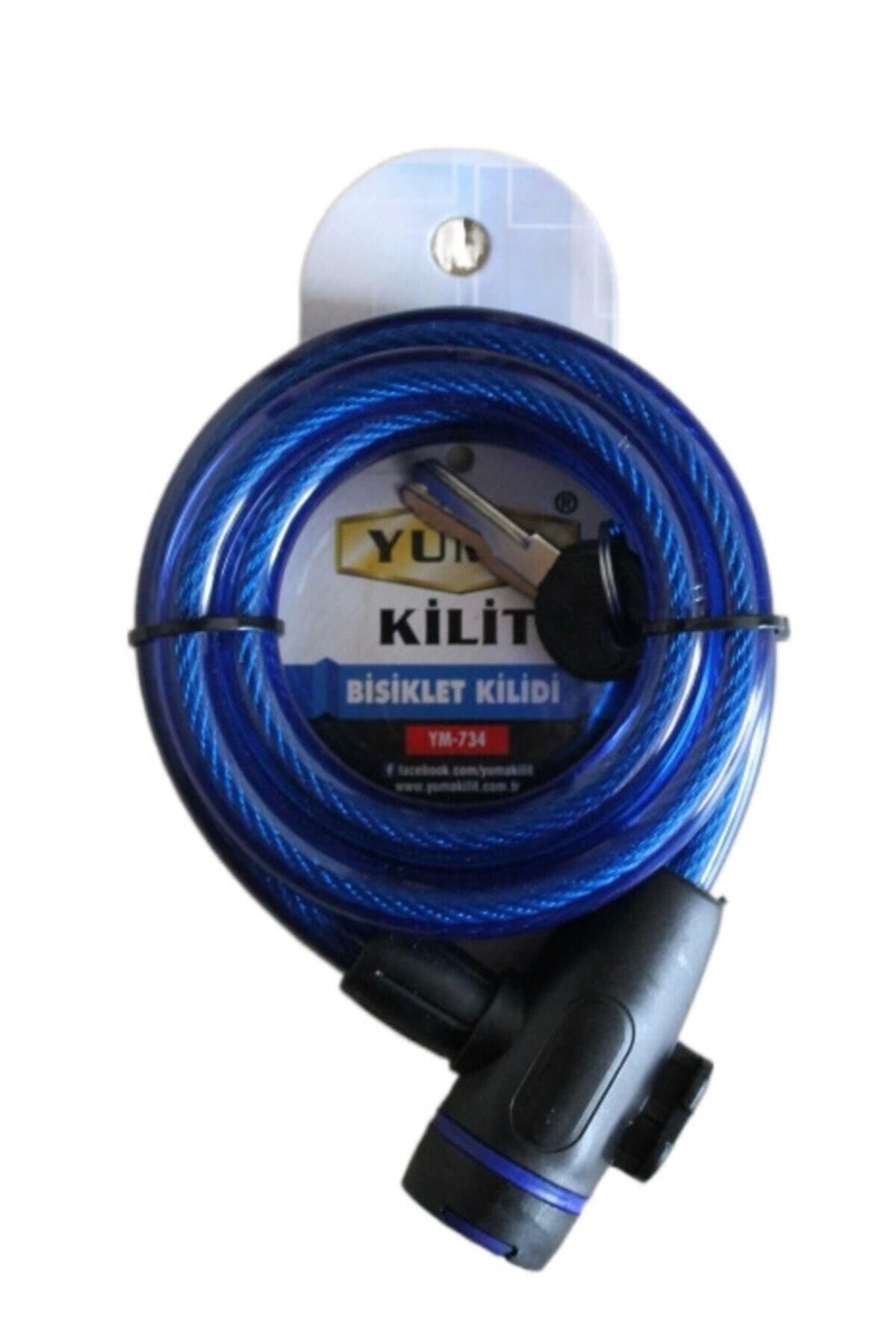 Easy Tedarik Yuma Ym- 734 150cm Mavi Bisiklet Kilidi