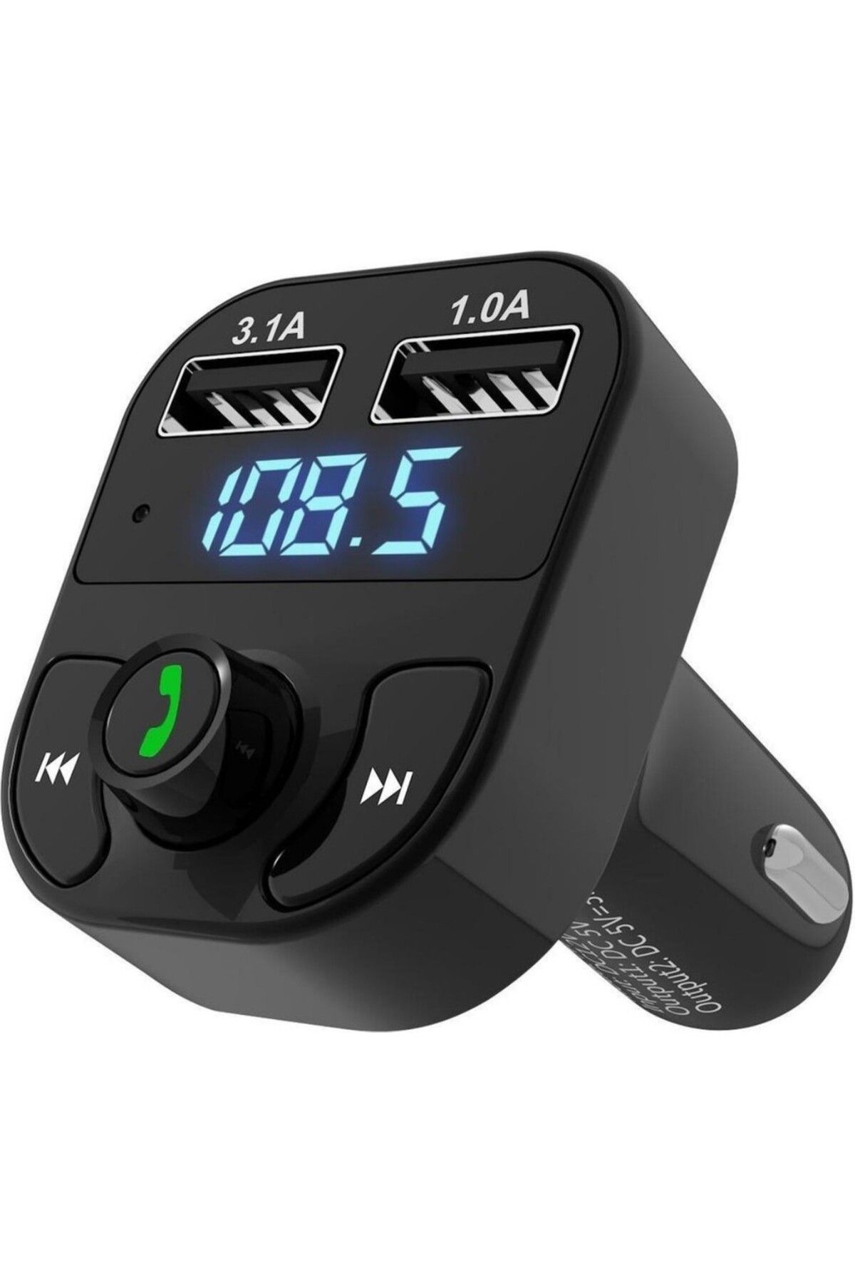 MEGATECH Car Araç Fm Transmitter Bluetooth Çakmaklık Girişli USB Sd Kart Araç Mp3 Müzik Çalar Oto Teyp