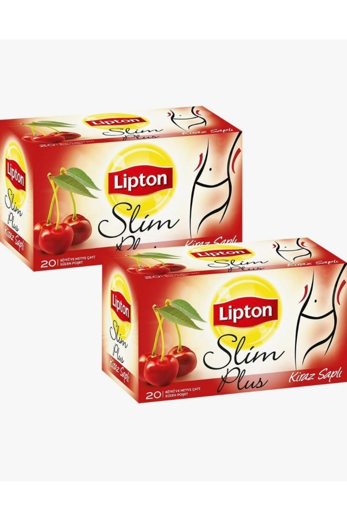 Lipton Kiraz Saplı Slim Plus Çay ( 2 X 20 Paket )