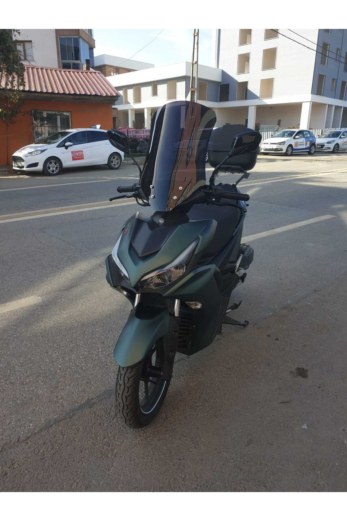 RKS Arome 125 Siperlik Ön Cam 2023-2025 Model 54cm Şeffaf Renkli Sportif Model