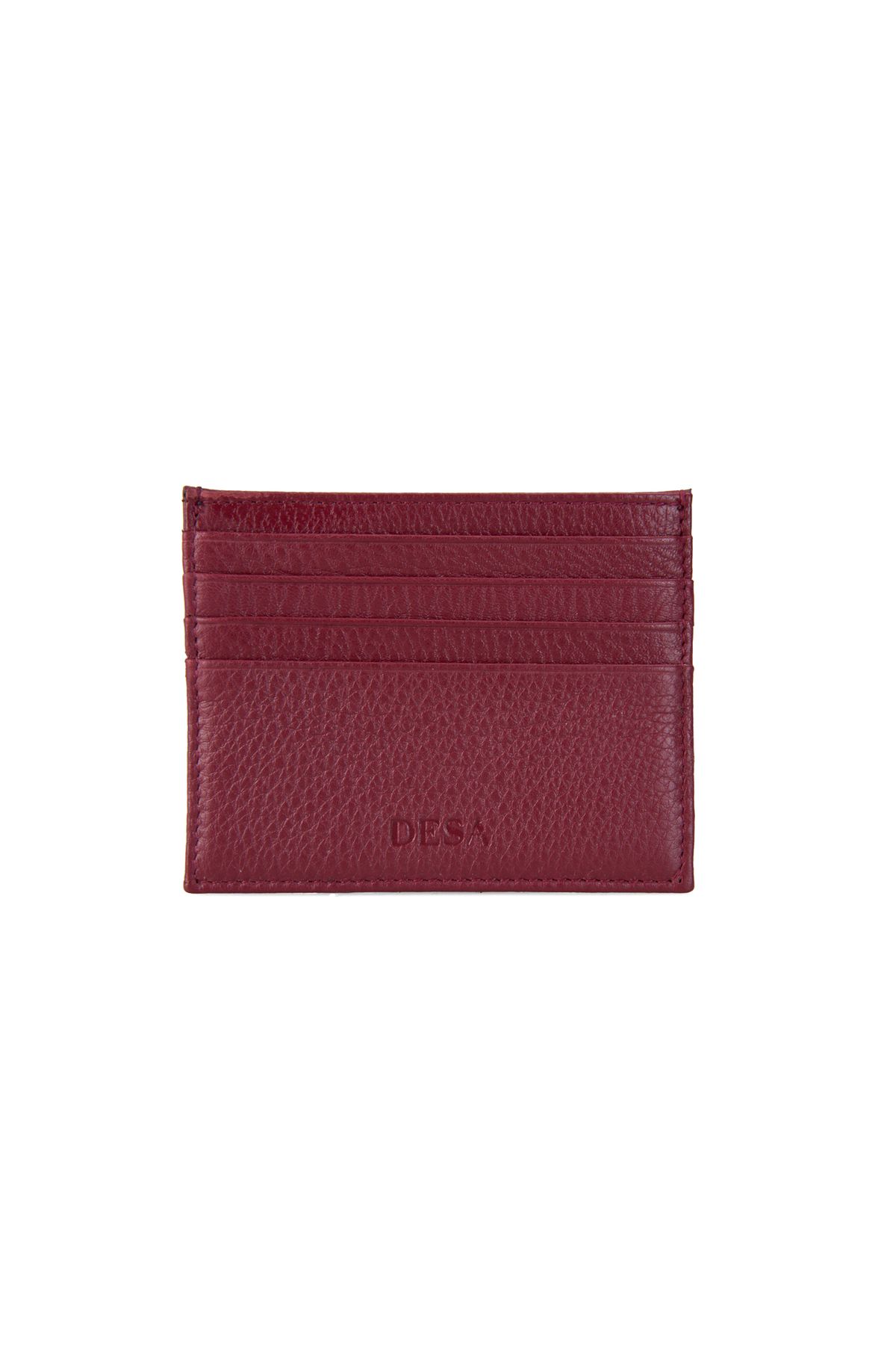 Desa-Reyna Burgundy Leather Card Holder 2