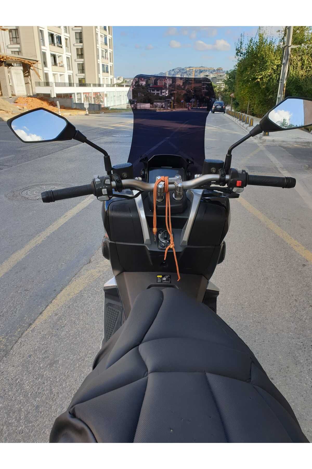 QJ ATR 125 Siperlik Ön Cam 2023-2025 Model 75cm Siyah Renkli 4mm UZUN CAM