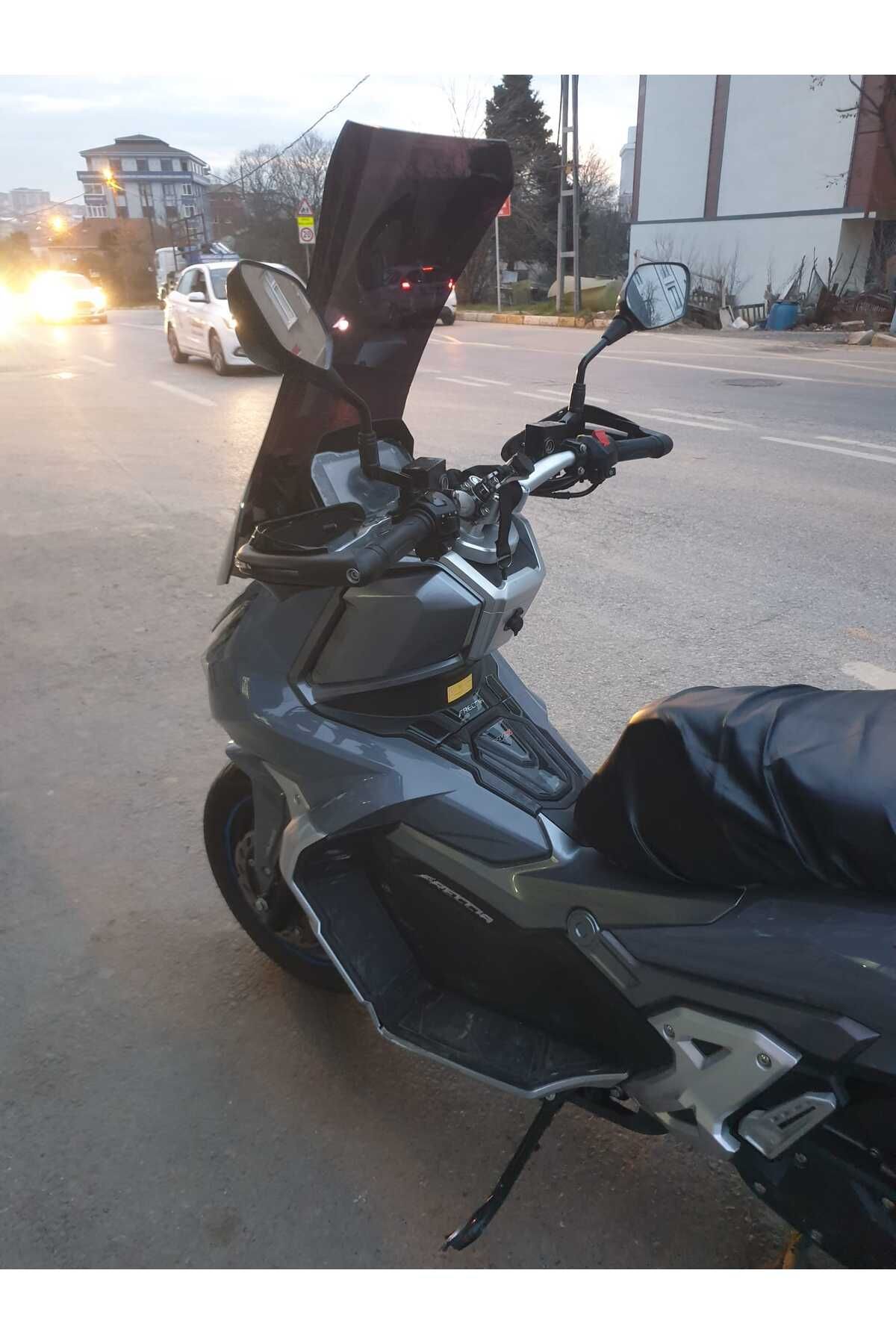 RKS Freccia 150 Siperlik Ön Cam Alt Siyah 2022-2025 Model 75cm Siyah Renkli 4mm UZUN CAM