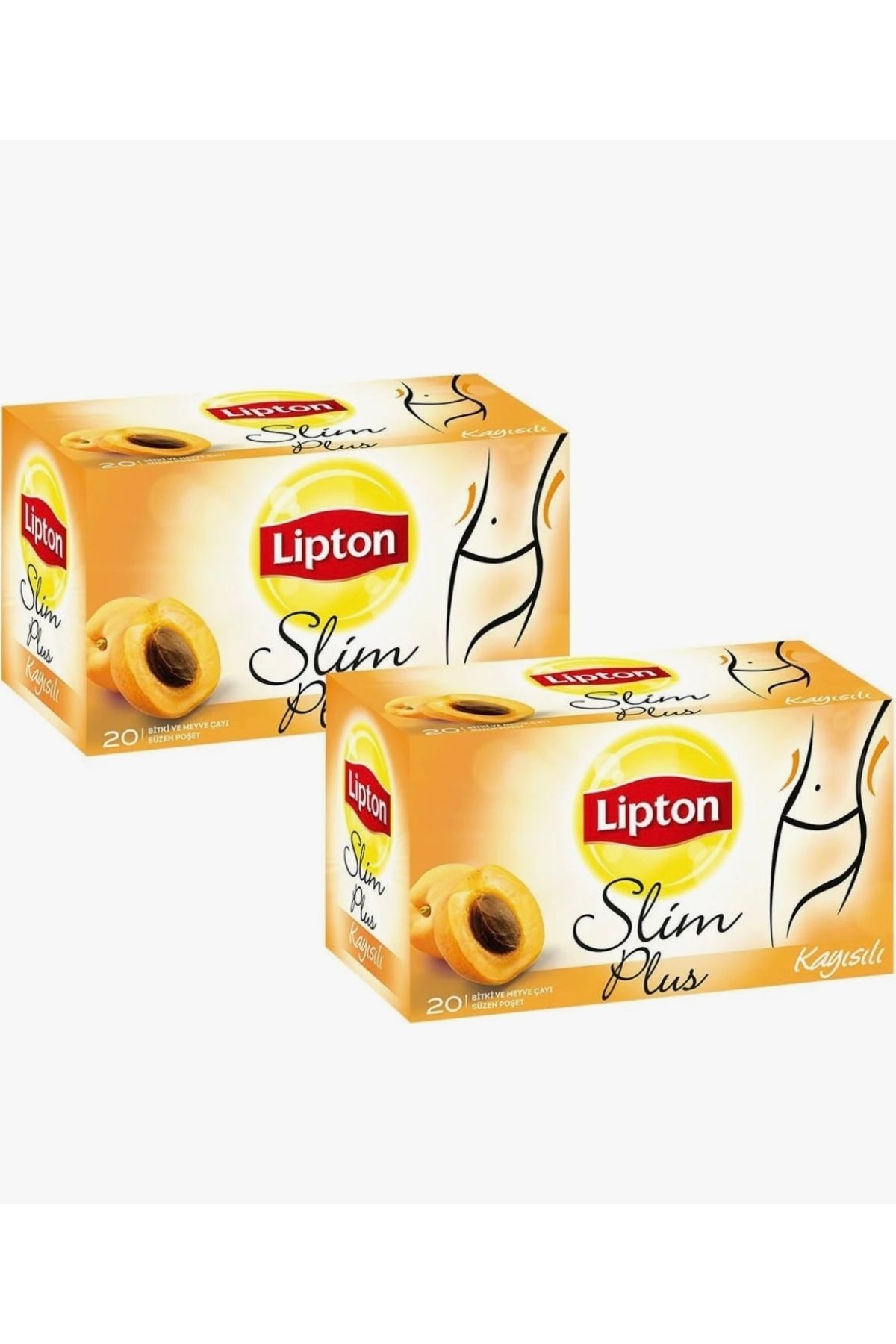 Lipton Slim Plus Kayısılı Bitki ve Meyve Çayı ( 2 X 20 Adet )