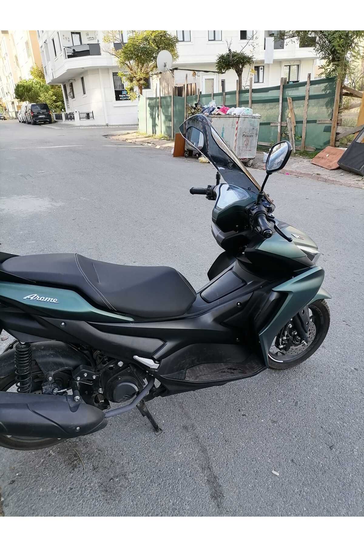 RKS Arome 125 Siperlik Ön Cam 2023-2025 Model 54cm Füme Renkli