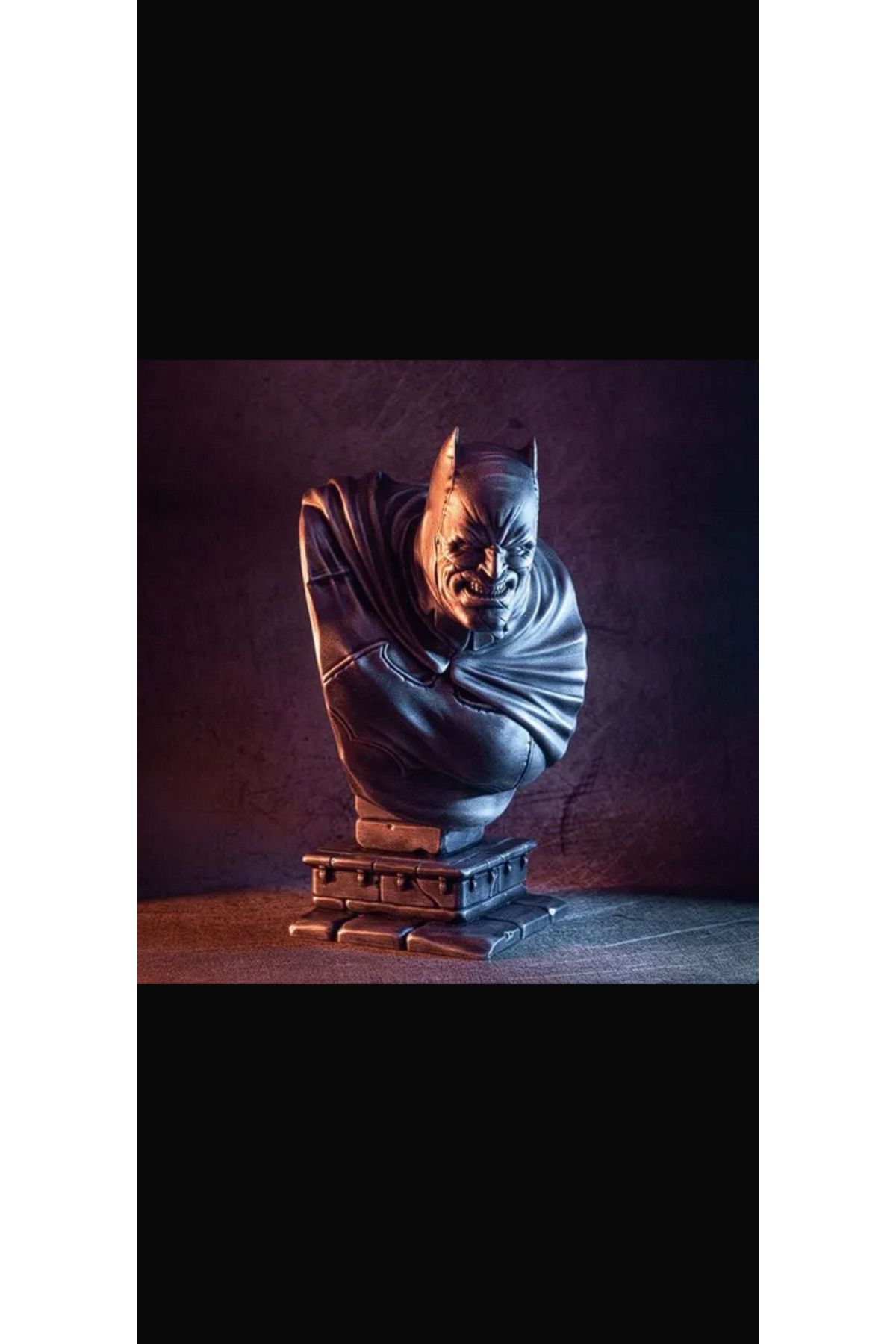 3D The Dark Knight Büst Figür Siyah 14cm